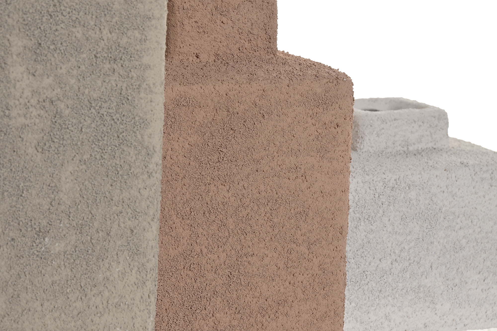 JARRON SET 3 GRES 10X10X22,5 RUGOSO MULTICOLOR 3