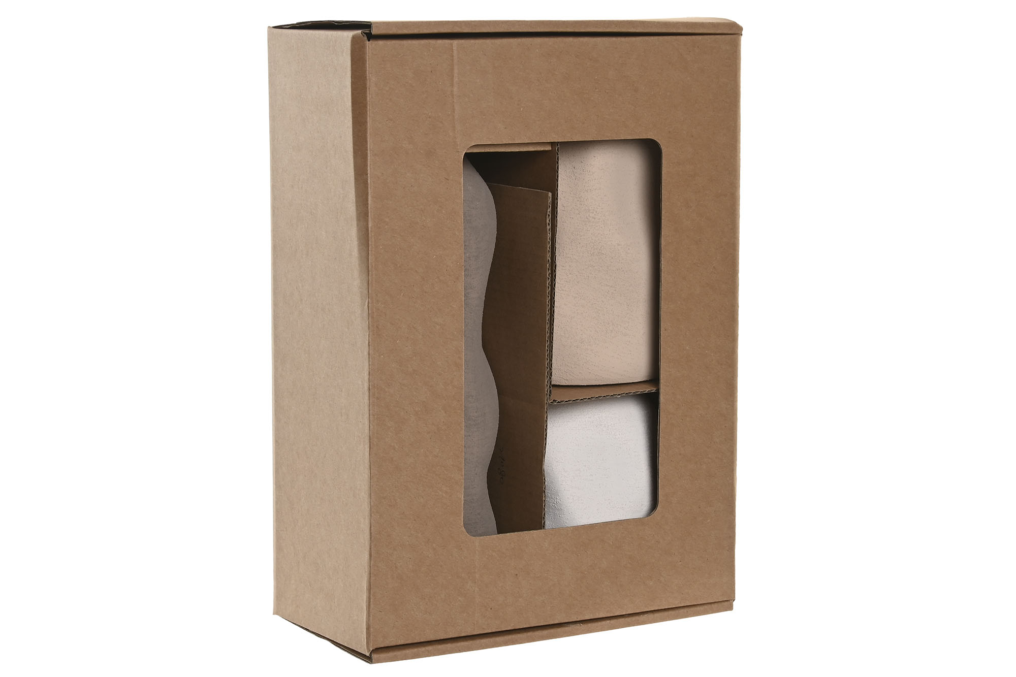 JARRON SET 3 GRES 9X9X24 ORGANICO RUGOSO 2