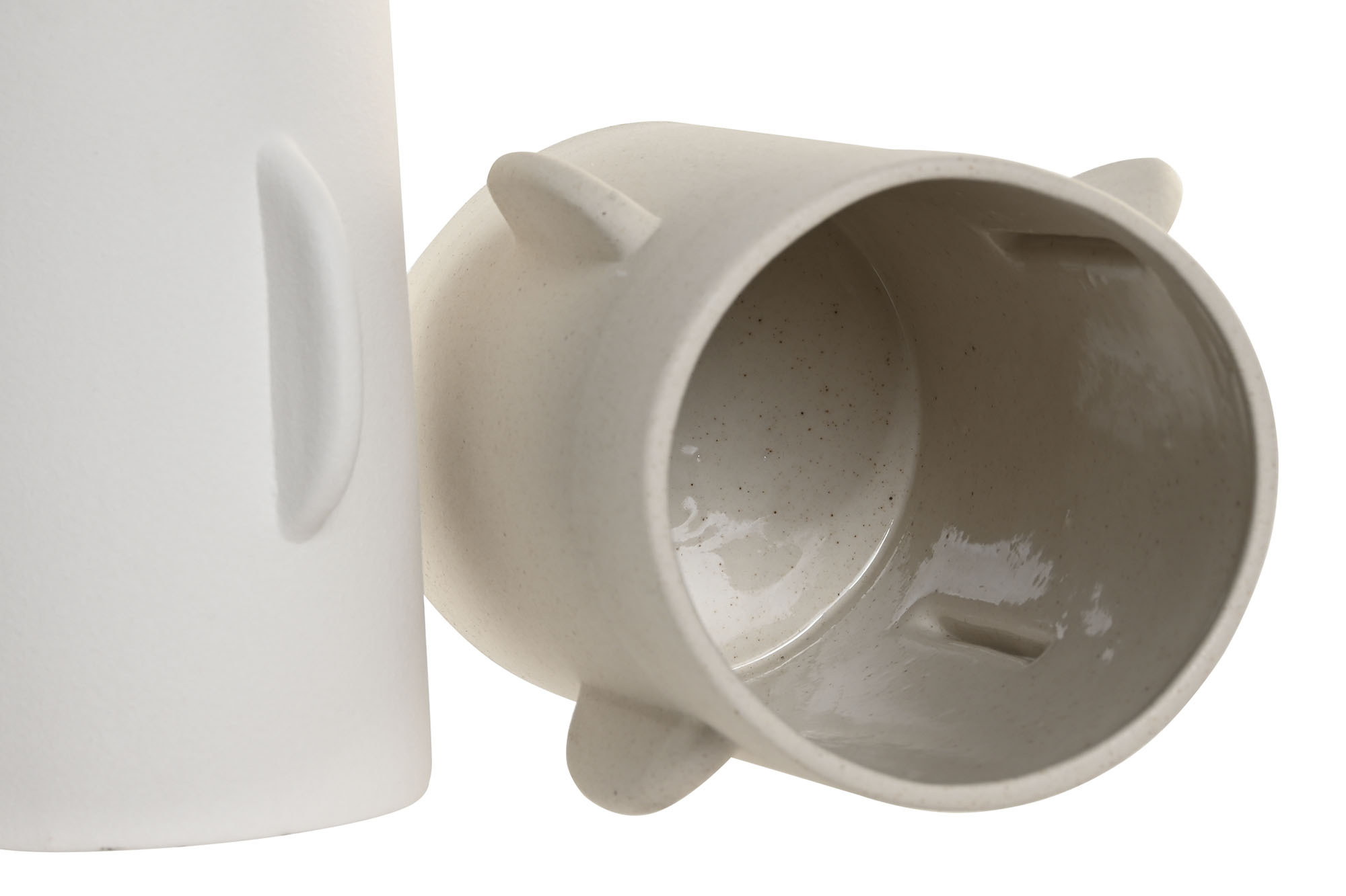 JARRON PORCELANA 15,5X15,5X18,5CM BEIGE 3
