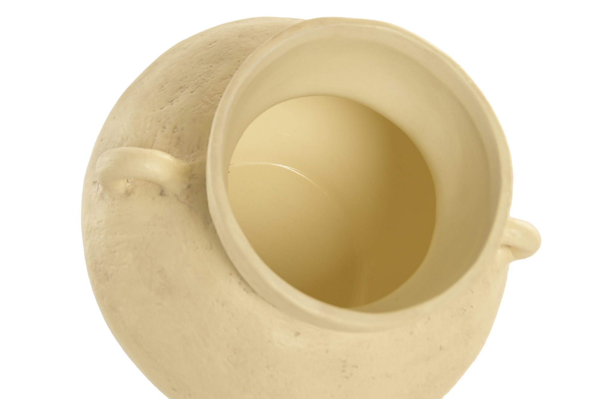 JARRON CERAMICA 23X23X19,5 CREMA 3
