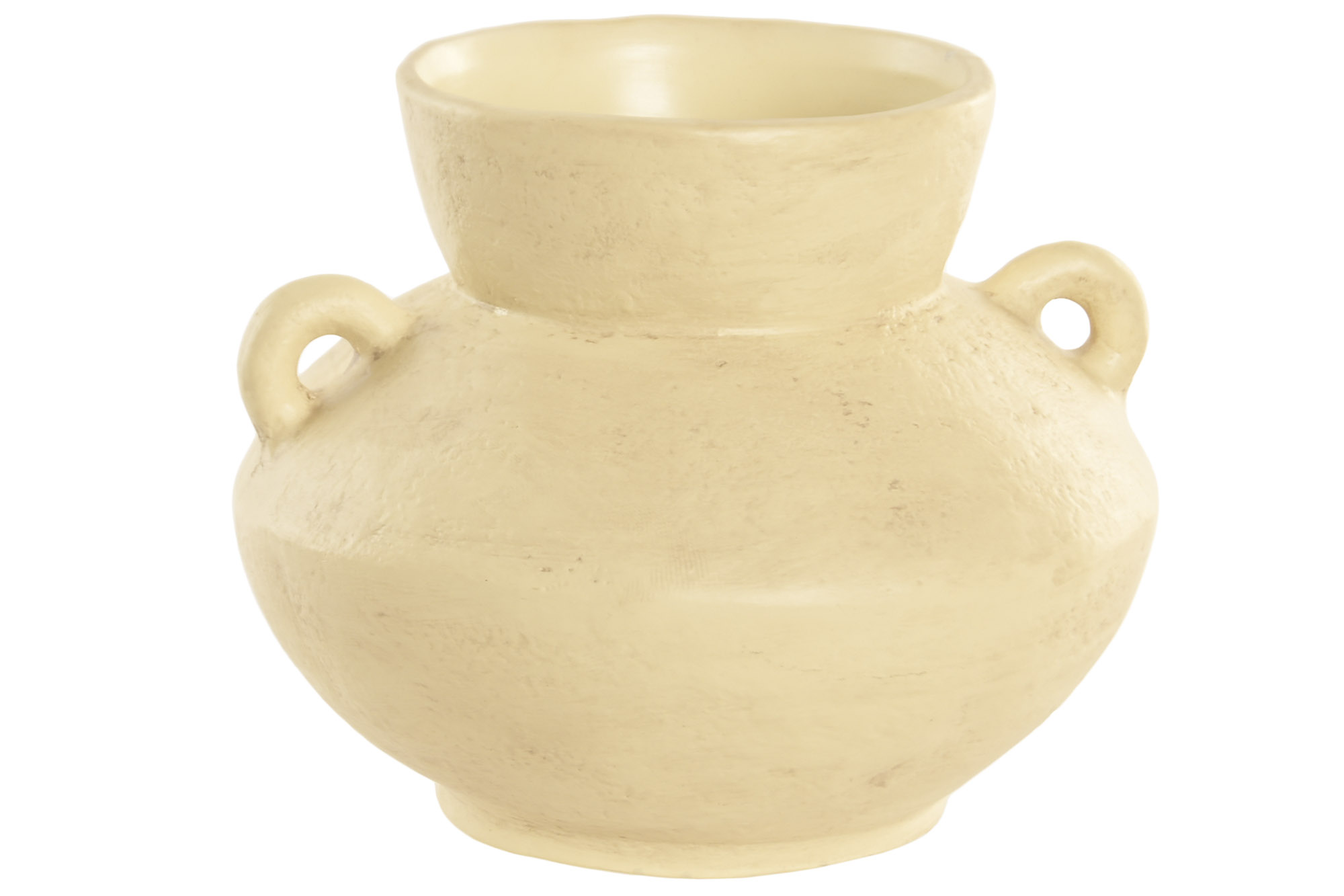JARRON CERAMICA 23X23X19,5 CREMA