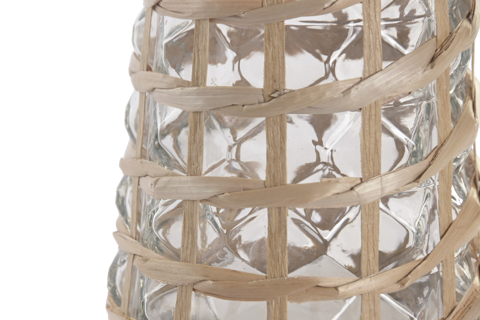 JARRON CRISTAL MIMBRE 12X12X20 NATURAL 3