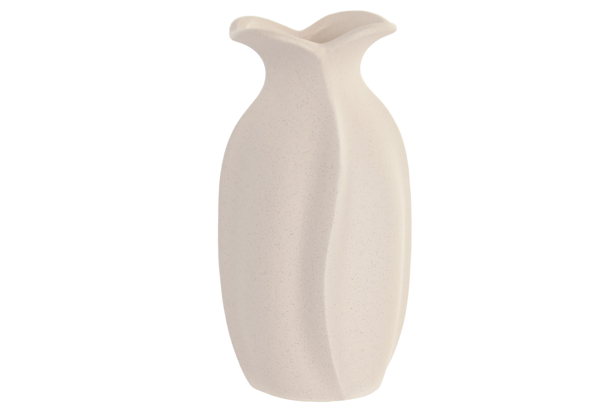 JARRON GRES 15X15X29 RUGOSO BLANCO