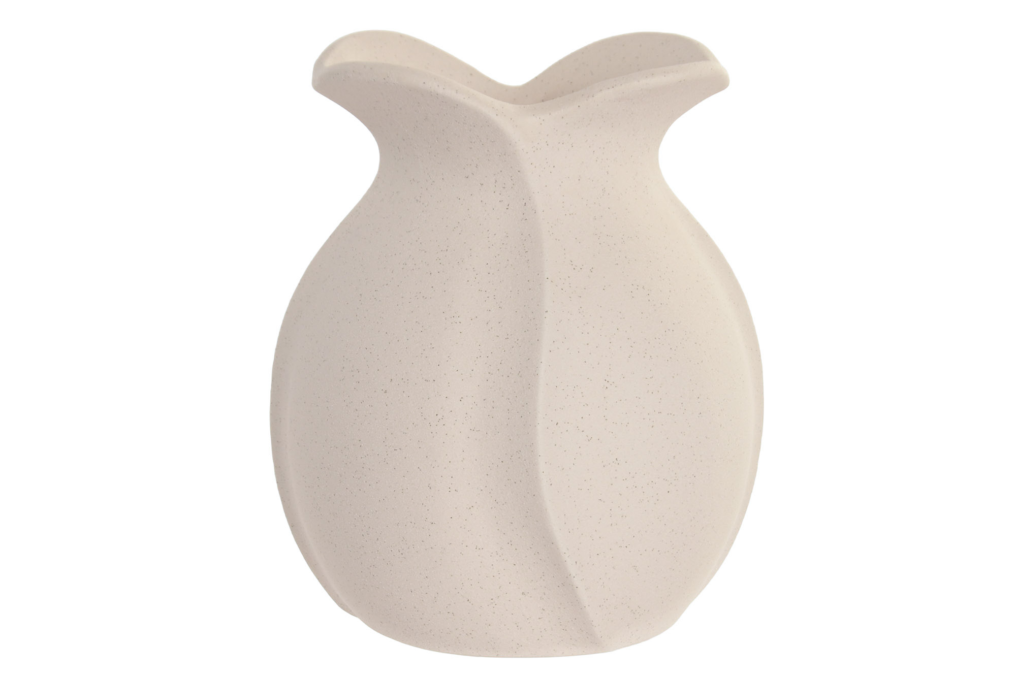JARRON GRES 15X15X18 RUGOSO BLANCO