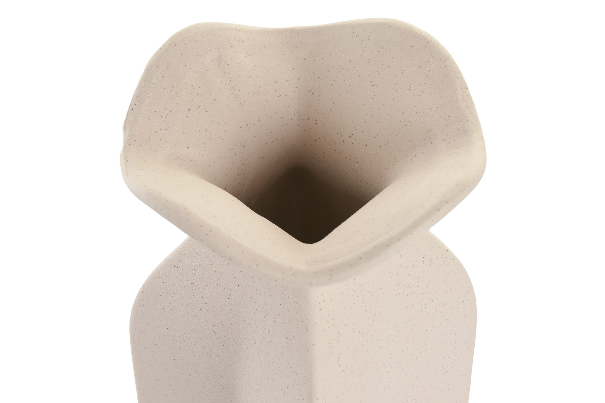 JARRON GRES 13X13X28 RUGOSO BLANCO 2