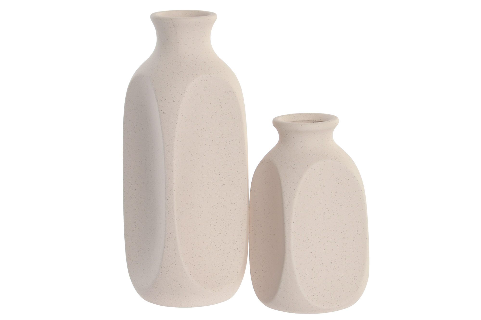 JARRON GRES 11X11X28 RUGOSO BLANCO 4