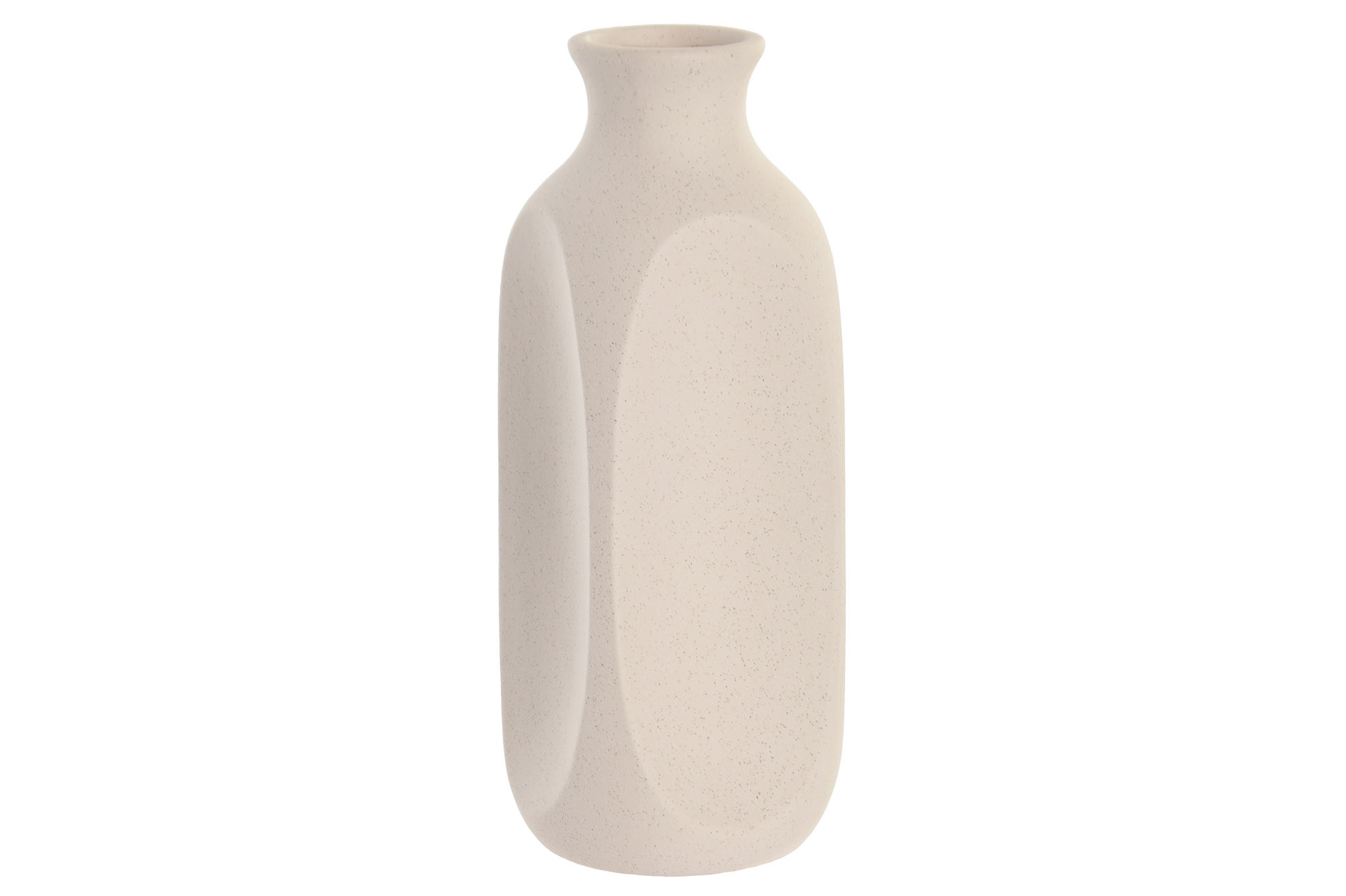 JARRON GRES 11X11X28 RUGOSO BLANCO