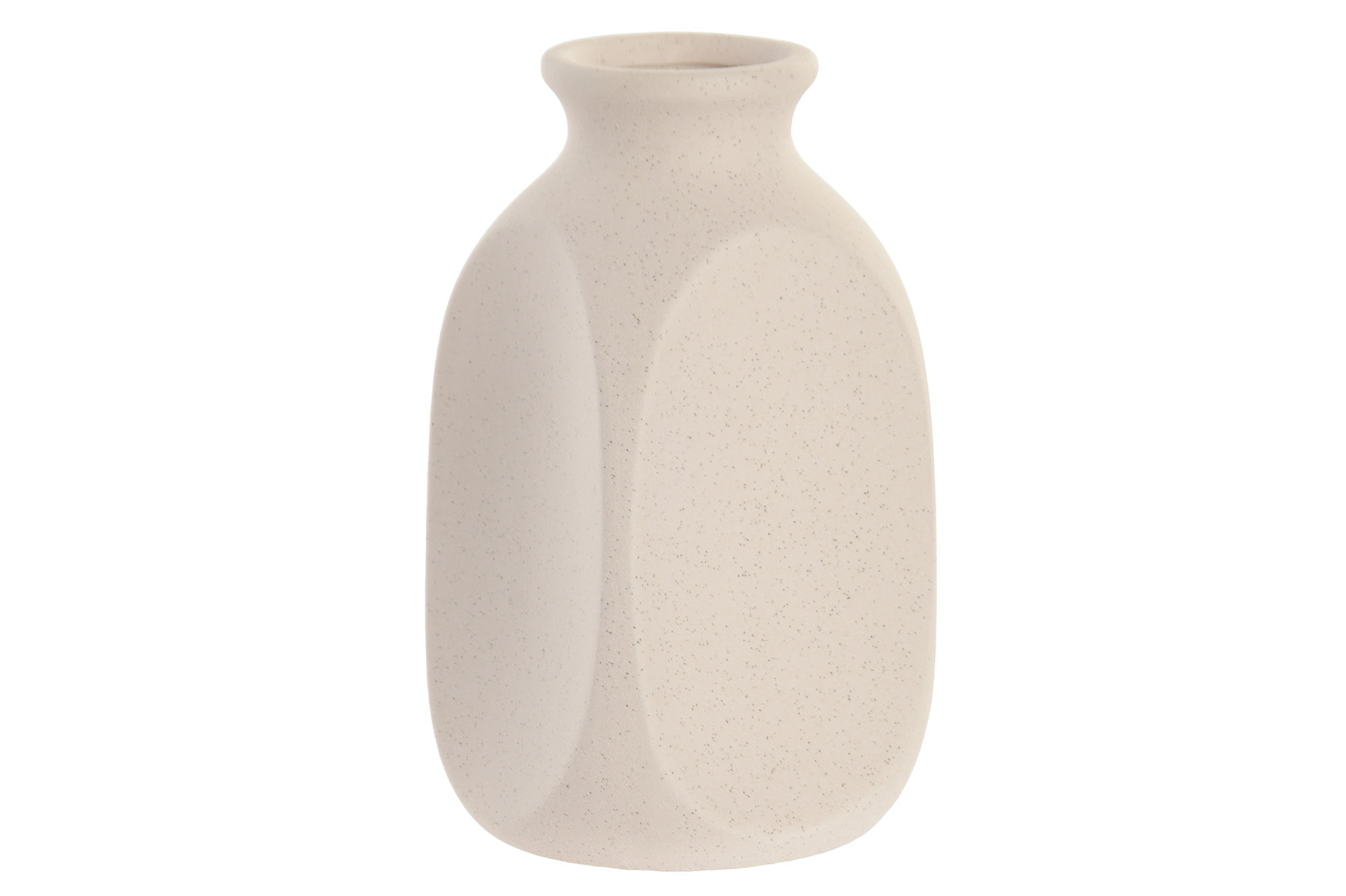 JARRON GRES 10X10X18 RUGOSO BLANCO