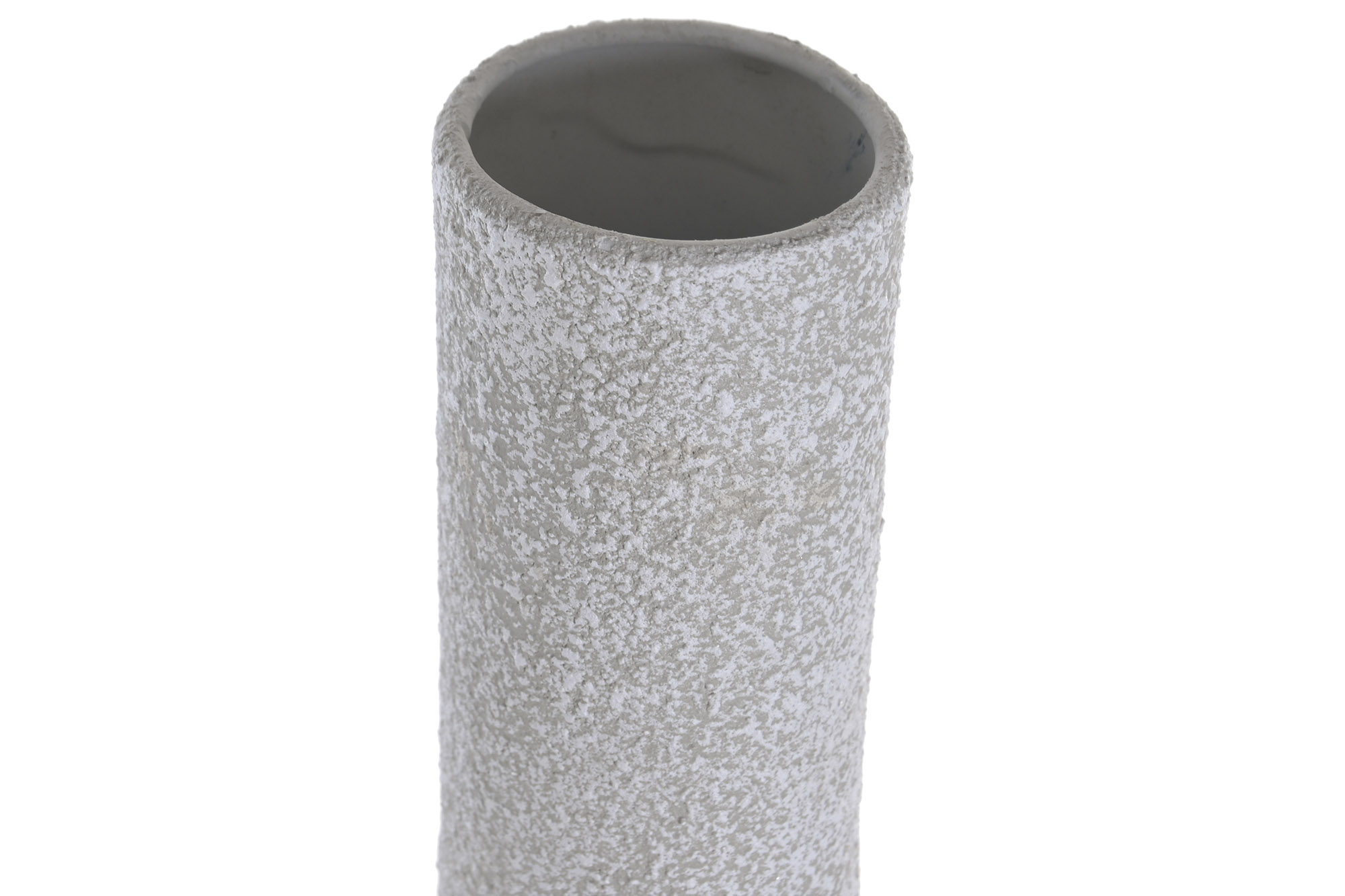 JARRON METAL 17X17X90CM DESGASTADO GRIS 2