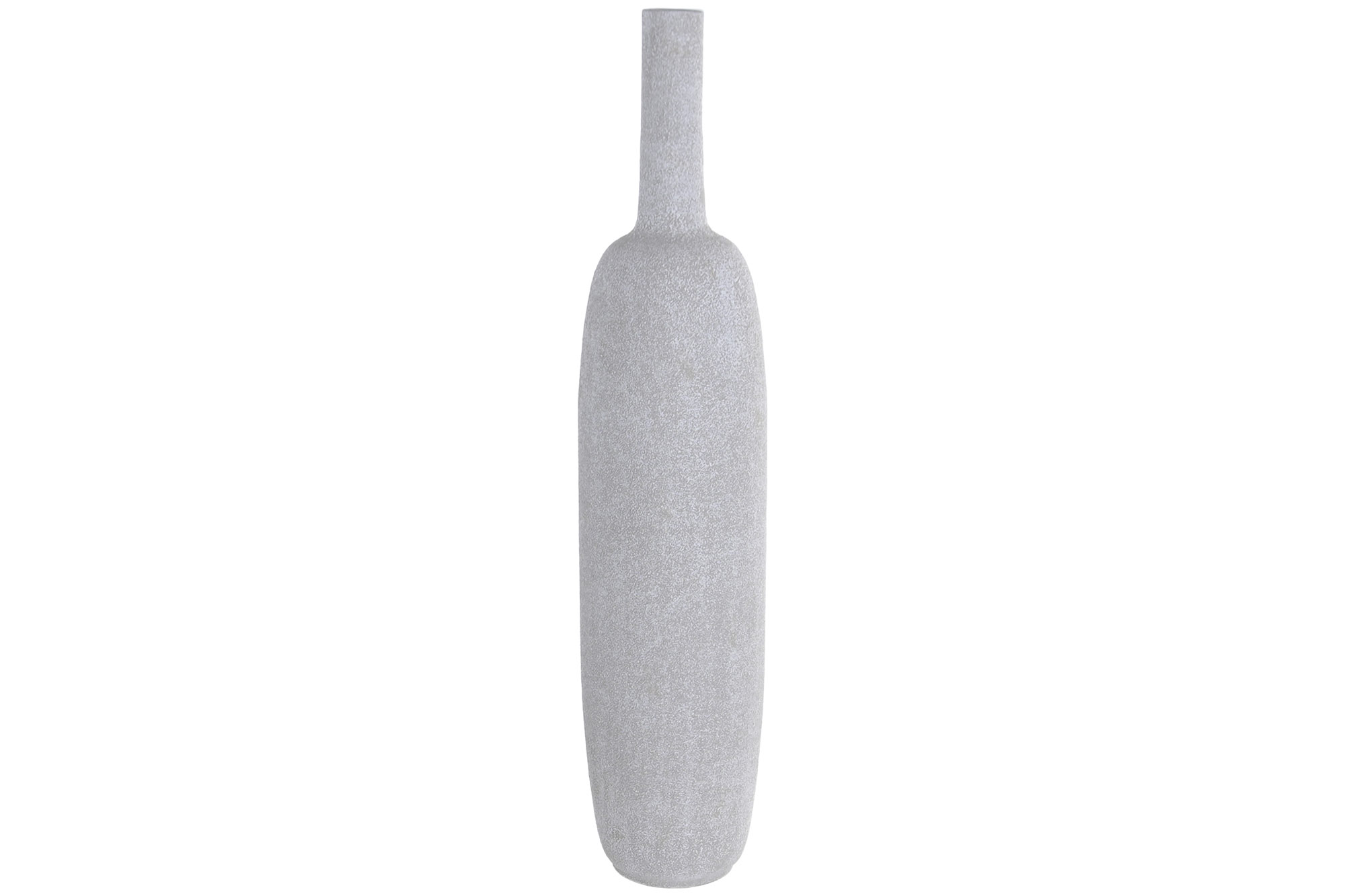JARRON METAL 17X17X90CM DESGASTADO GRIS