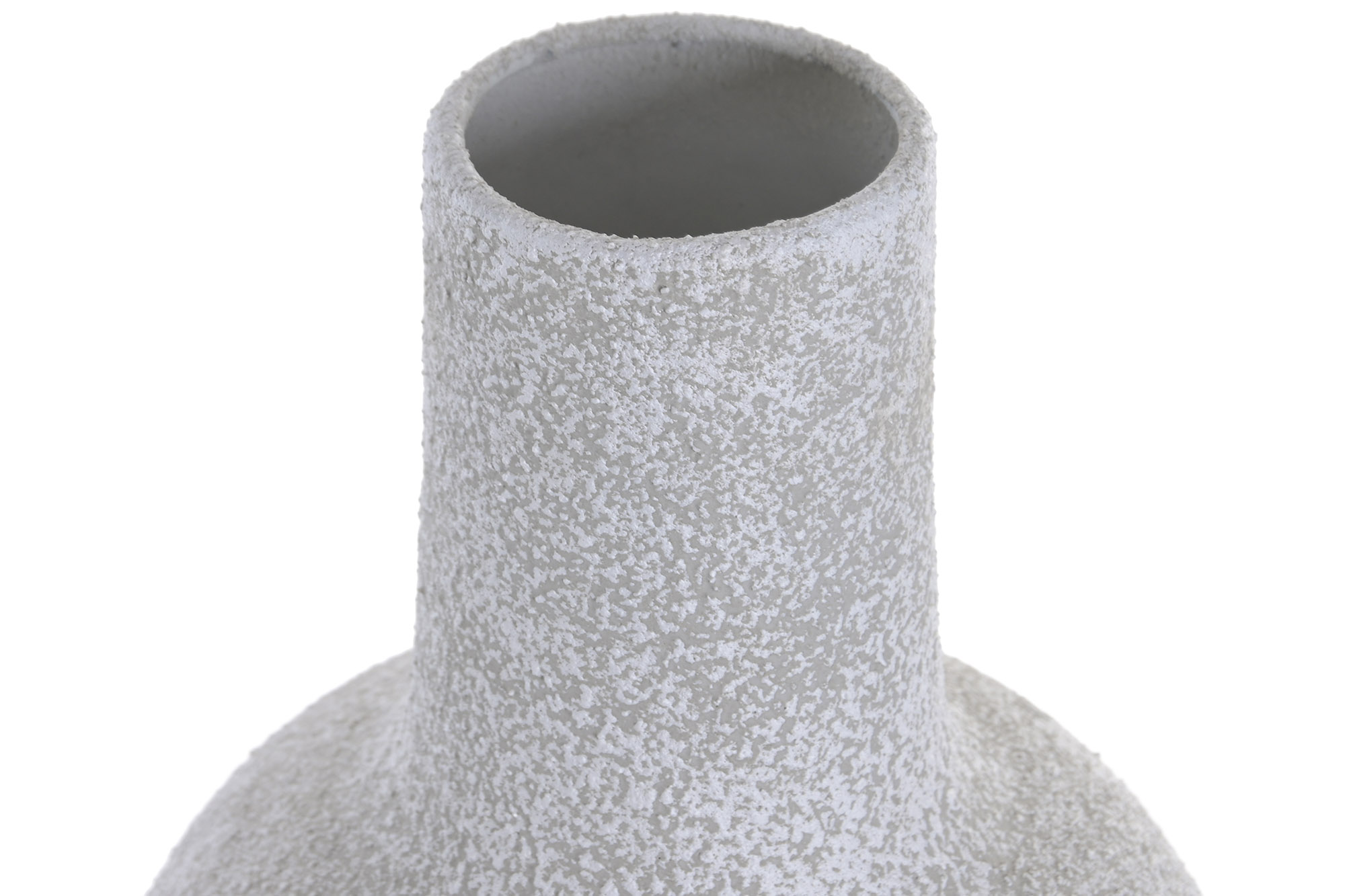 JARRON METAL 19X19X60CM DESGASTADO GRIS 2