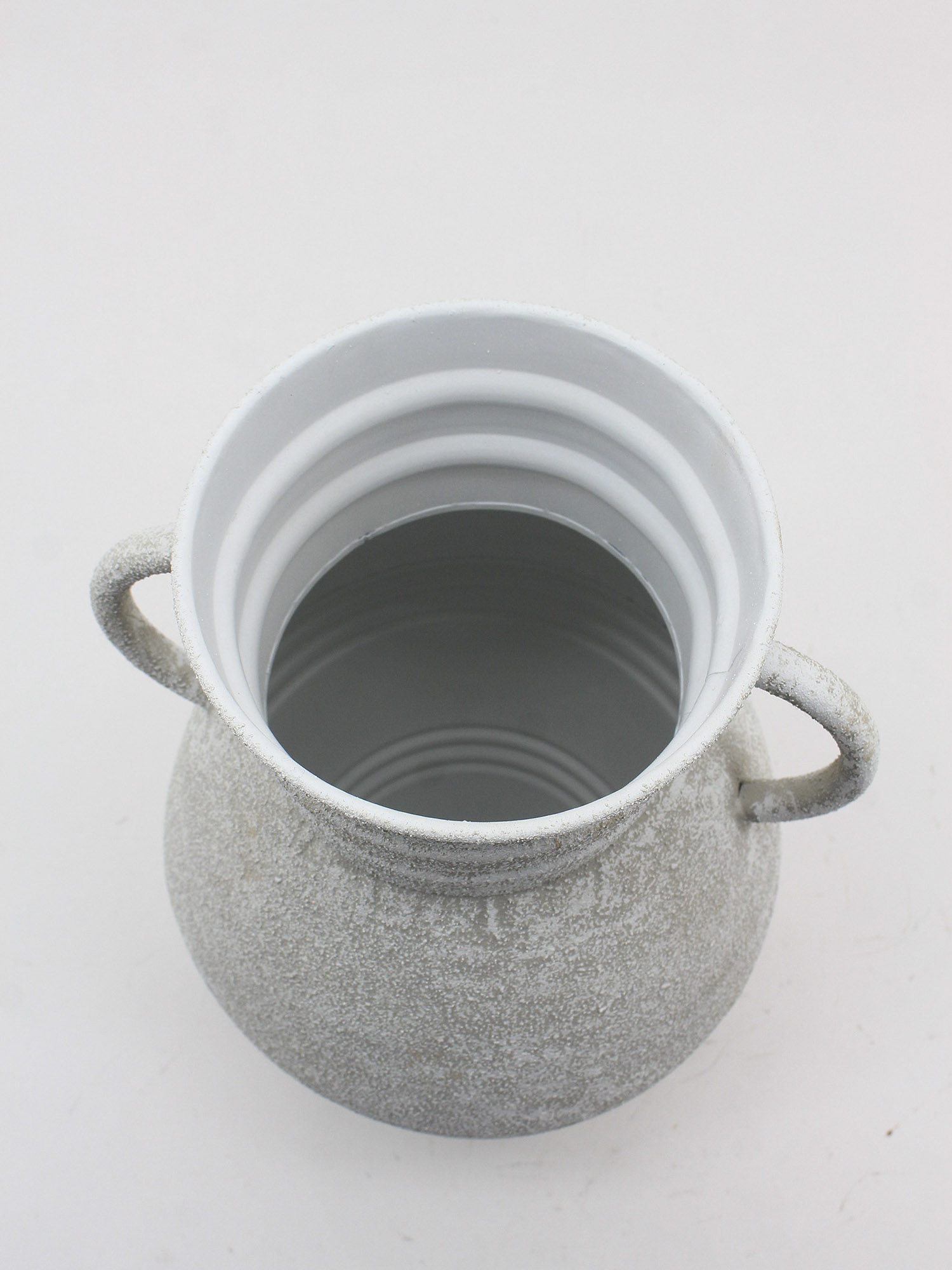 JARRON METAL 25X23X43 ASAS DESGASTADO GRIS 4