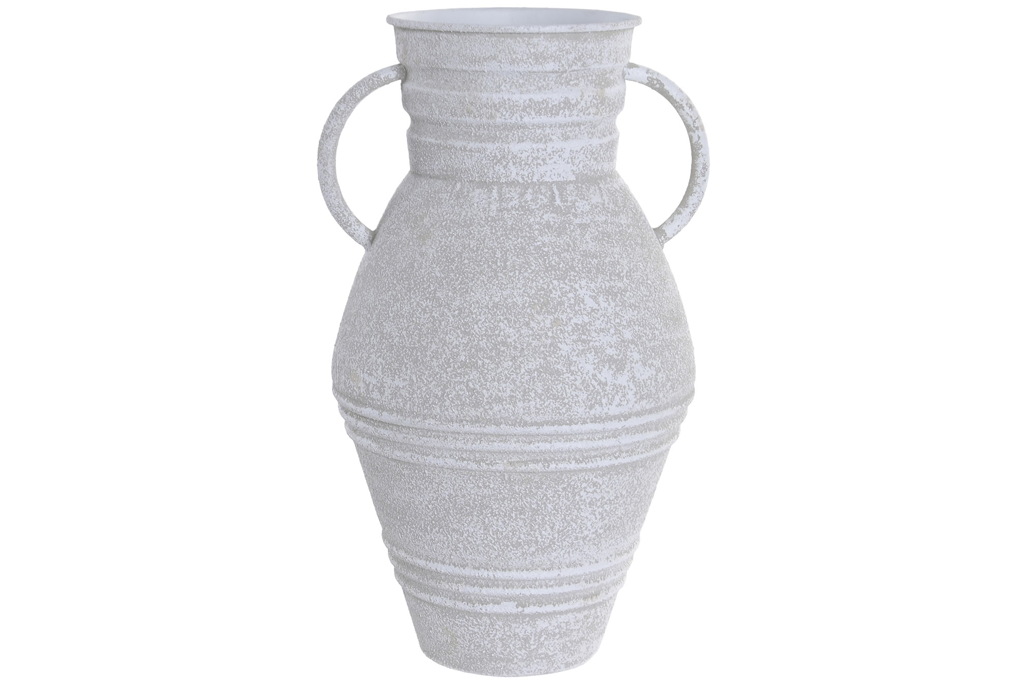 JARRON METAL 25X23X43 ASAS DESGASTADO GRIS