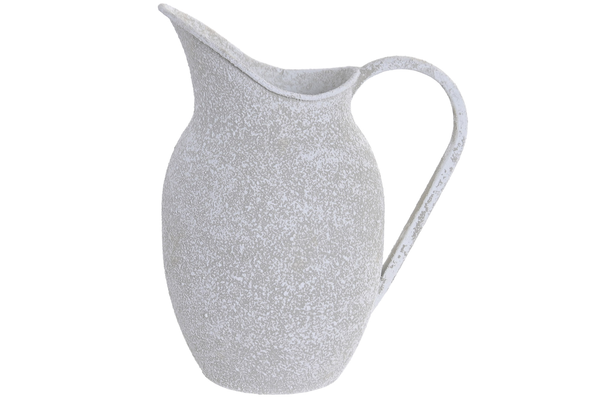 JARRON METAL 21X15X26 JARRA DESGASTADO GRIS