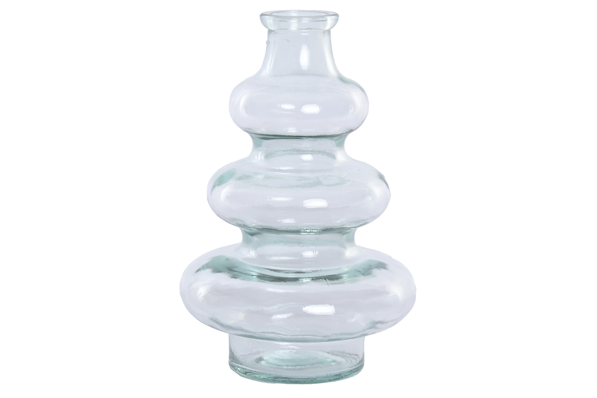 JARRON VIDRIO RECICLADO 14,5X14,5X22 ECOLOGICO