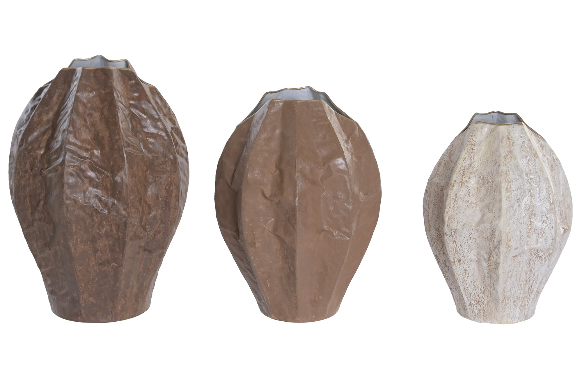 JARRON METAL 25X25X32 CALABAZA