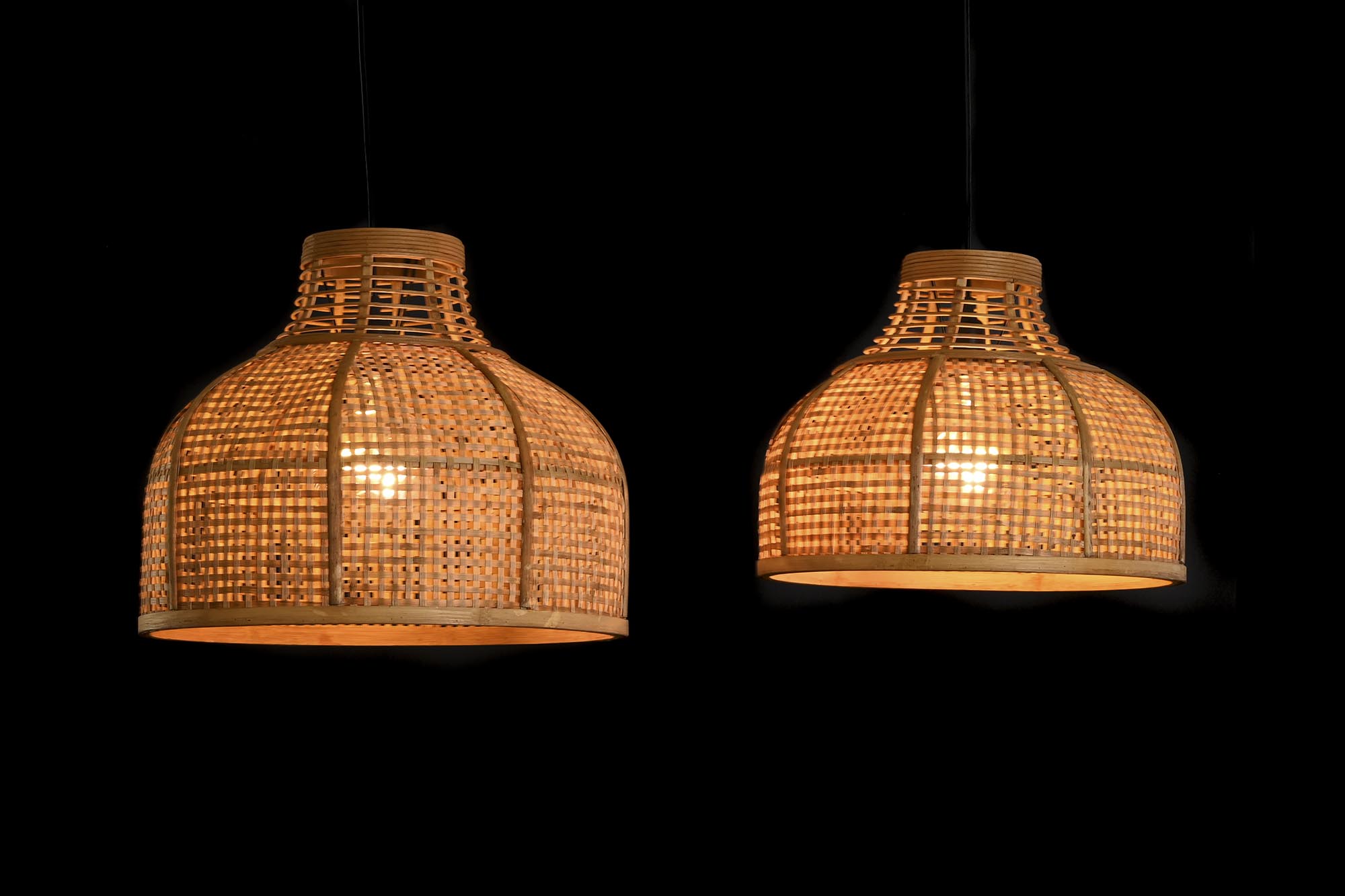 LAMPARA TECHO RATAN NATURAL 46X46X39CM 2