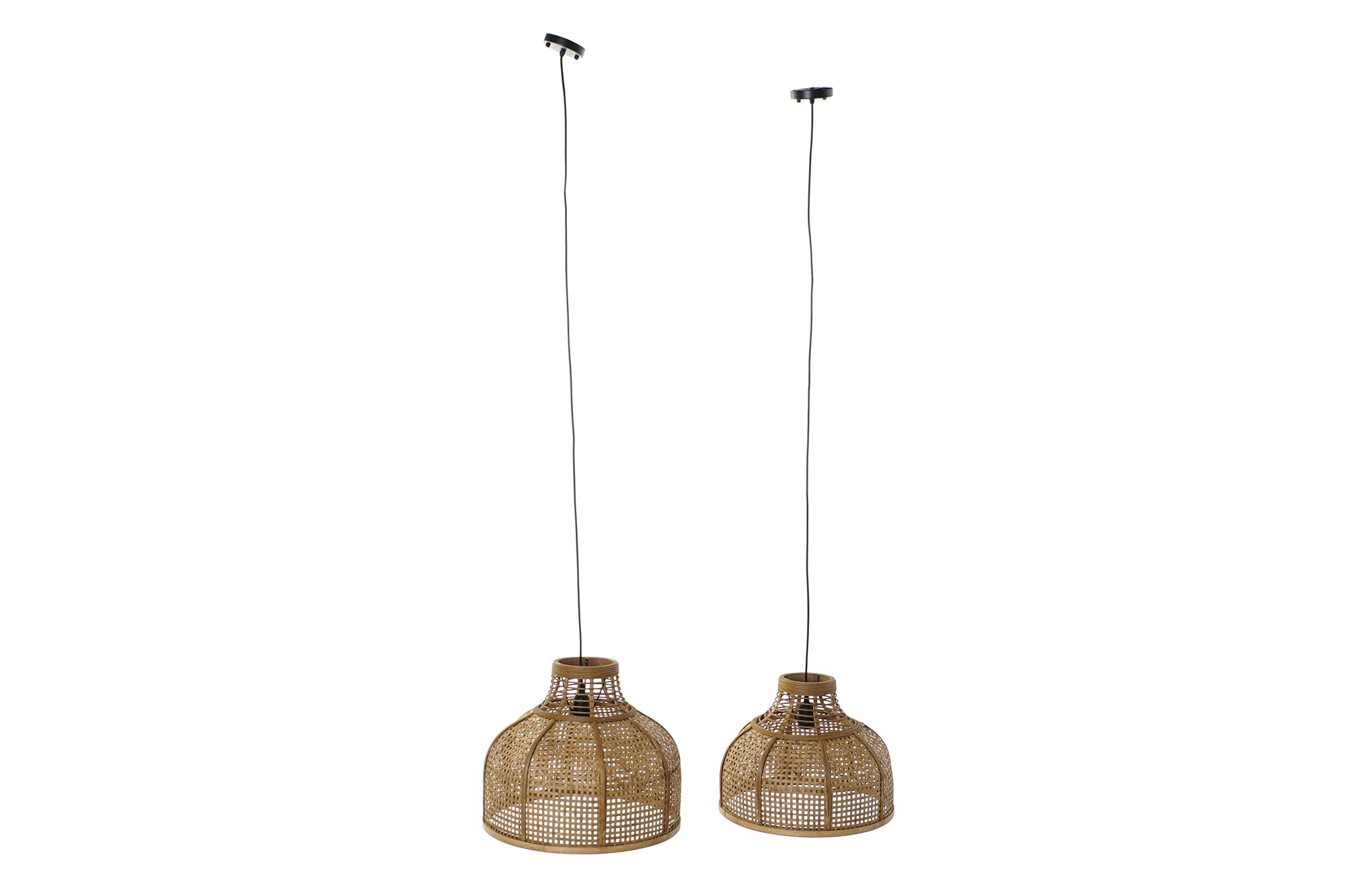 LAMPARA TECHO RATAN NATURAL 39X39X38CM 3