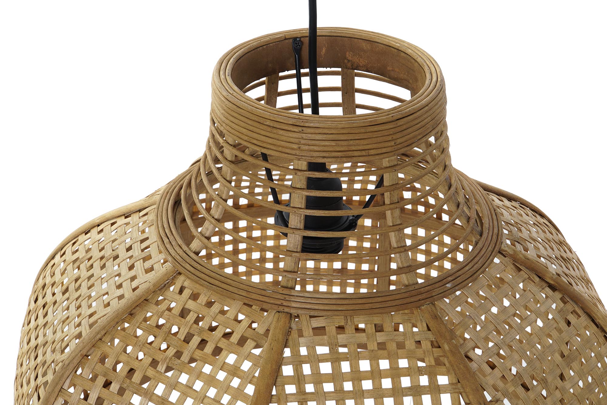 LAMPARA TECHO RATAN NATURAL 39X39X38CM 5