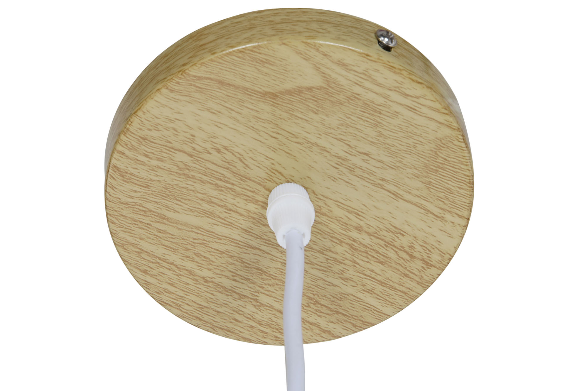 LAMPARA TECHO BAMBU POLIESTER 30X30X20 BLANCO 6