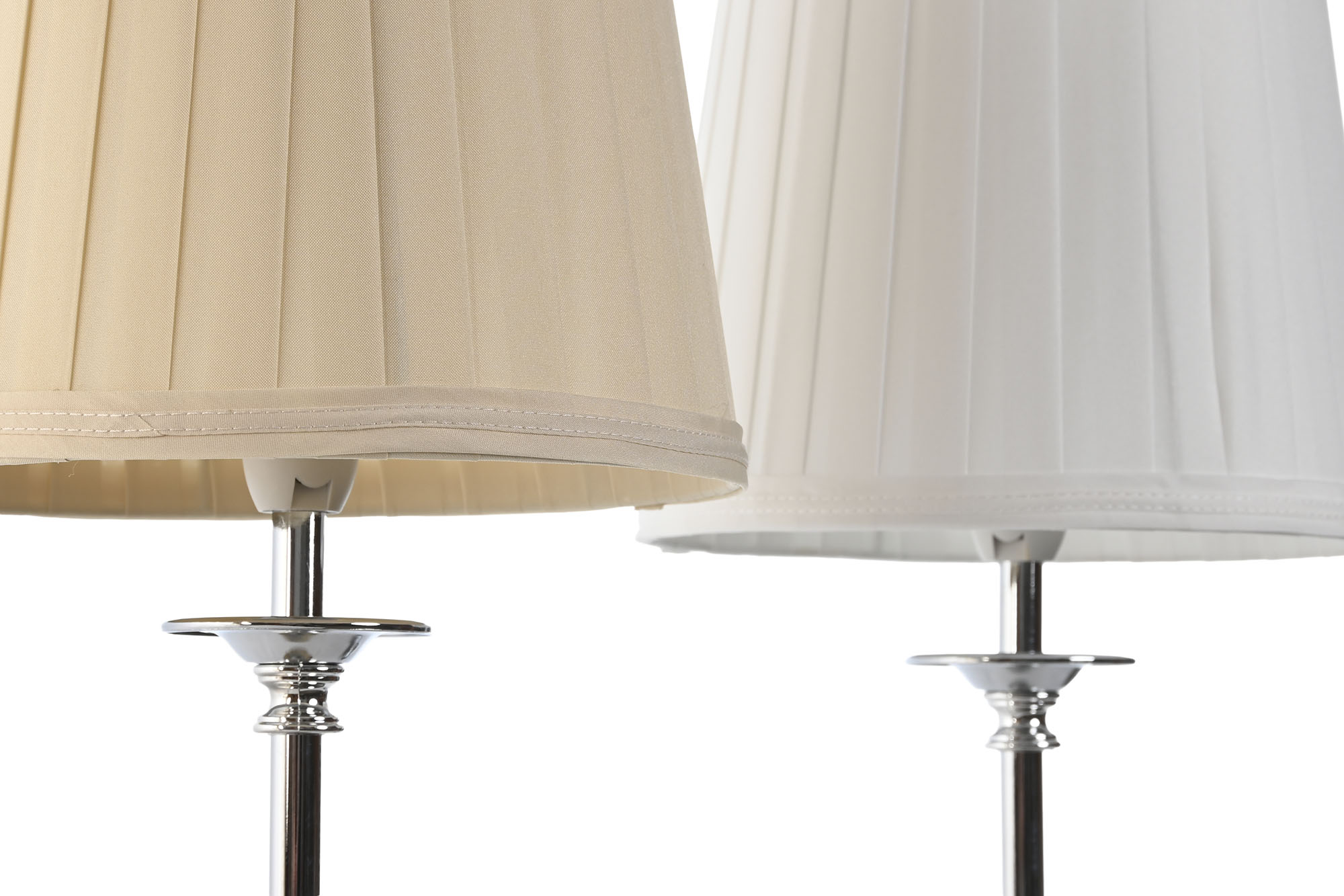 LAMPARA SOBREMESA METAL ACRILICO 20X20X43CM BLANCA 2