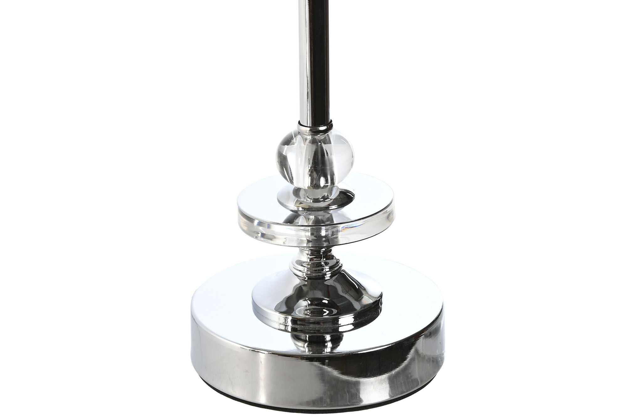 LAMPARA SOBREMESA METAL ACRILICO 20X20X43CM BLANCA 3