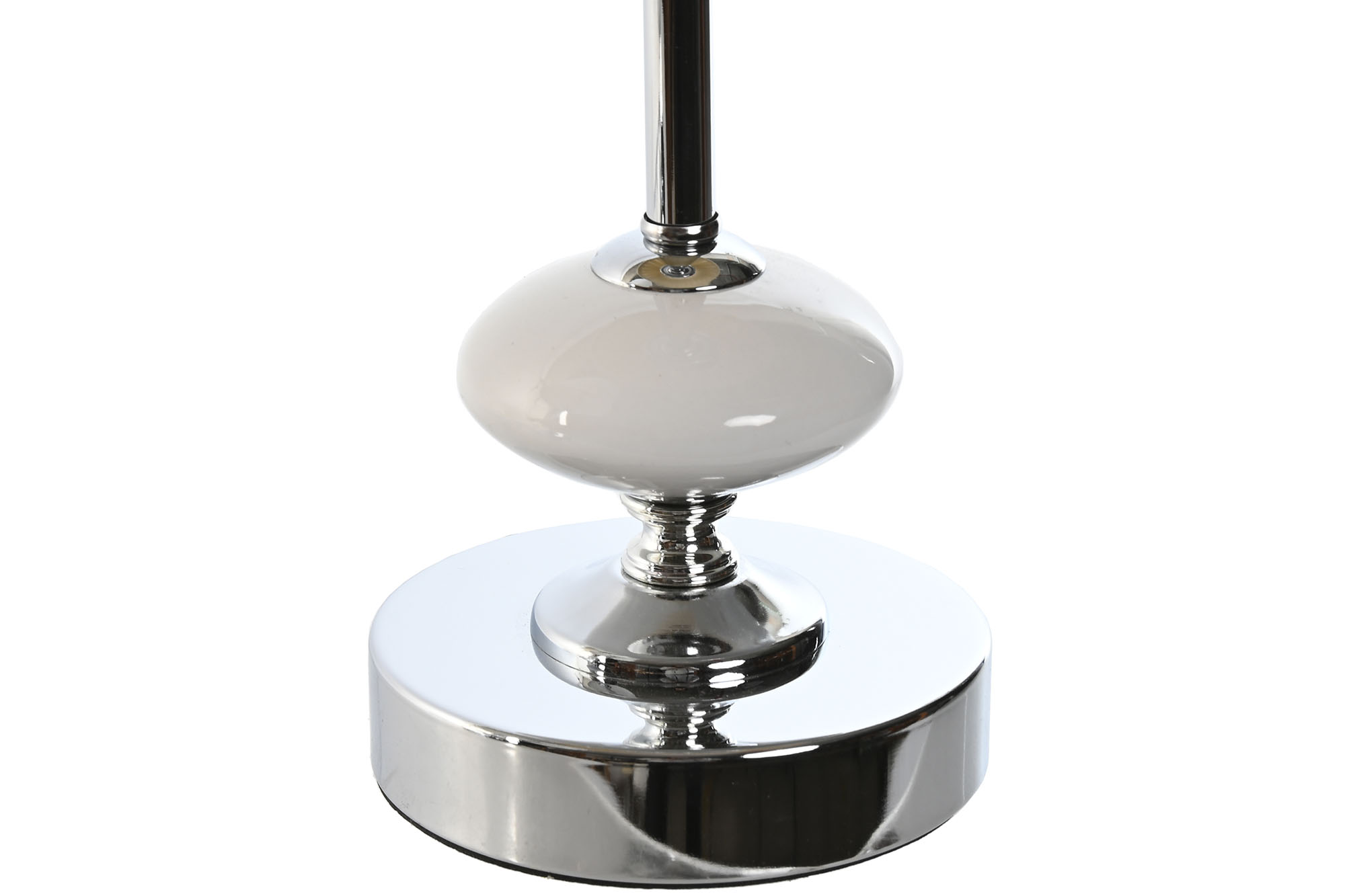 LAMPARA SOBREMESA METAL PORCELANA 20X20X44CM BLANC 3