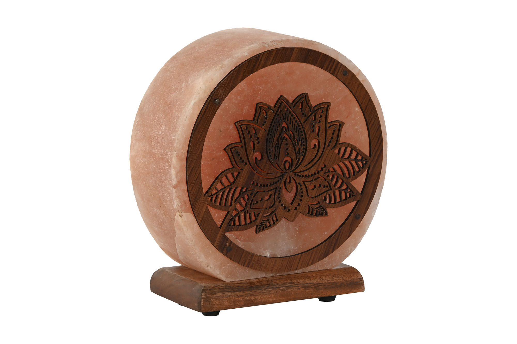 LAMPARA SOBREMESA SAL MADERA 16X7X18CM LOTO 5