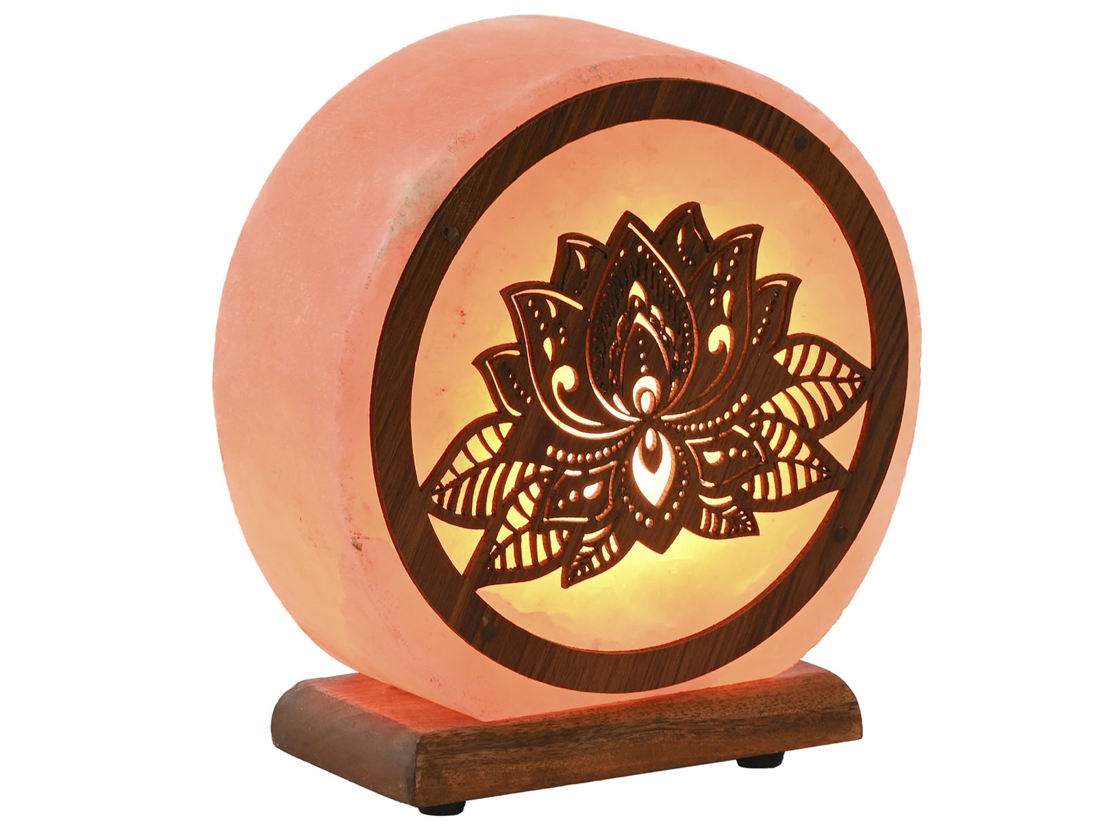 LAMPARA SOBREMESA SAL MADERA 16X7X18CM LOTO