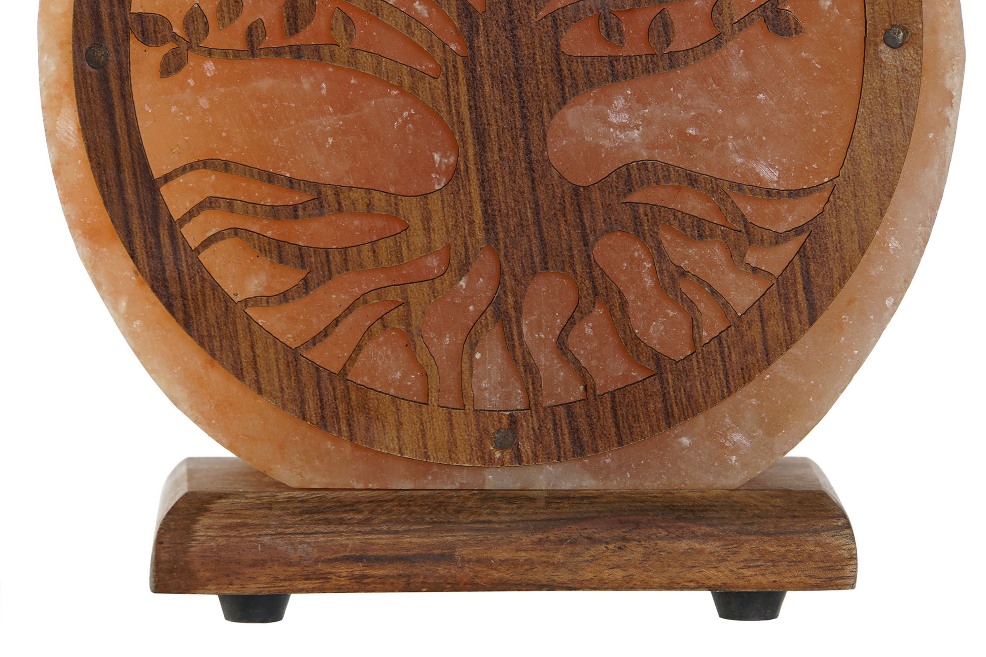 LAMPARA SOBREMESA SAL MADERA 16X18CM ARBOL 3