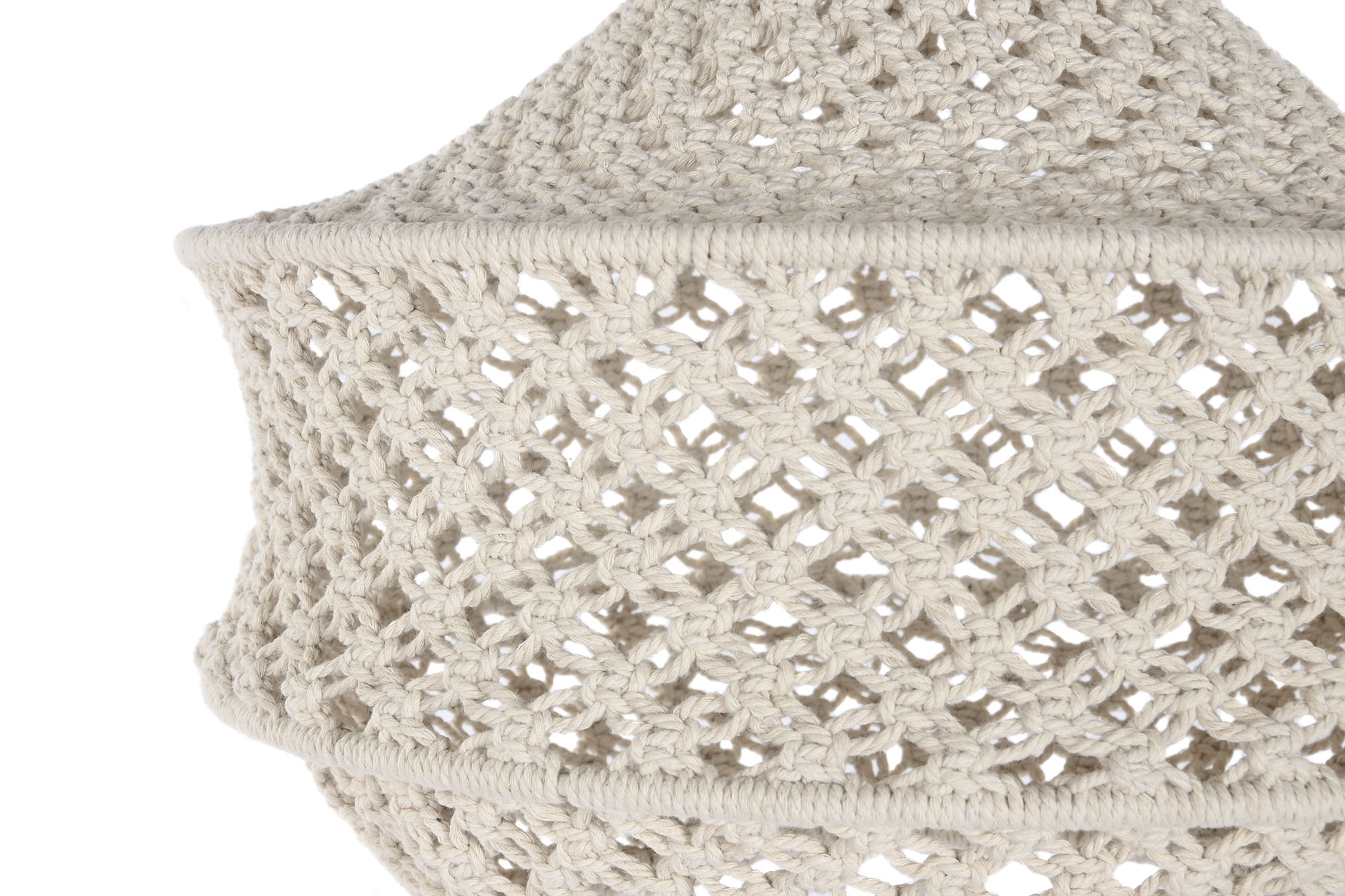 PANTALLA MACRAME 40X40X42 NATURAL 2