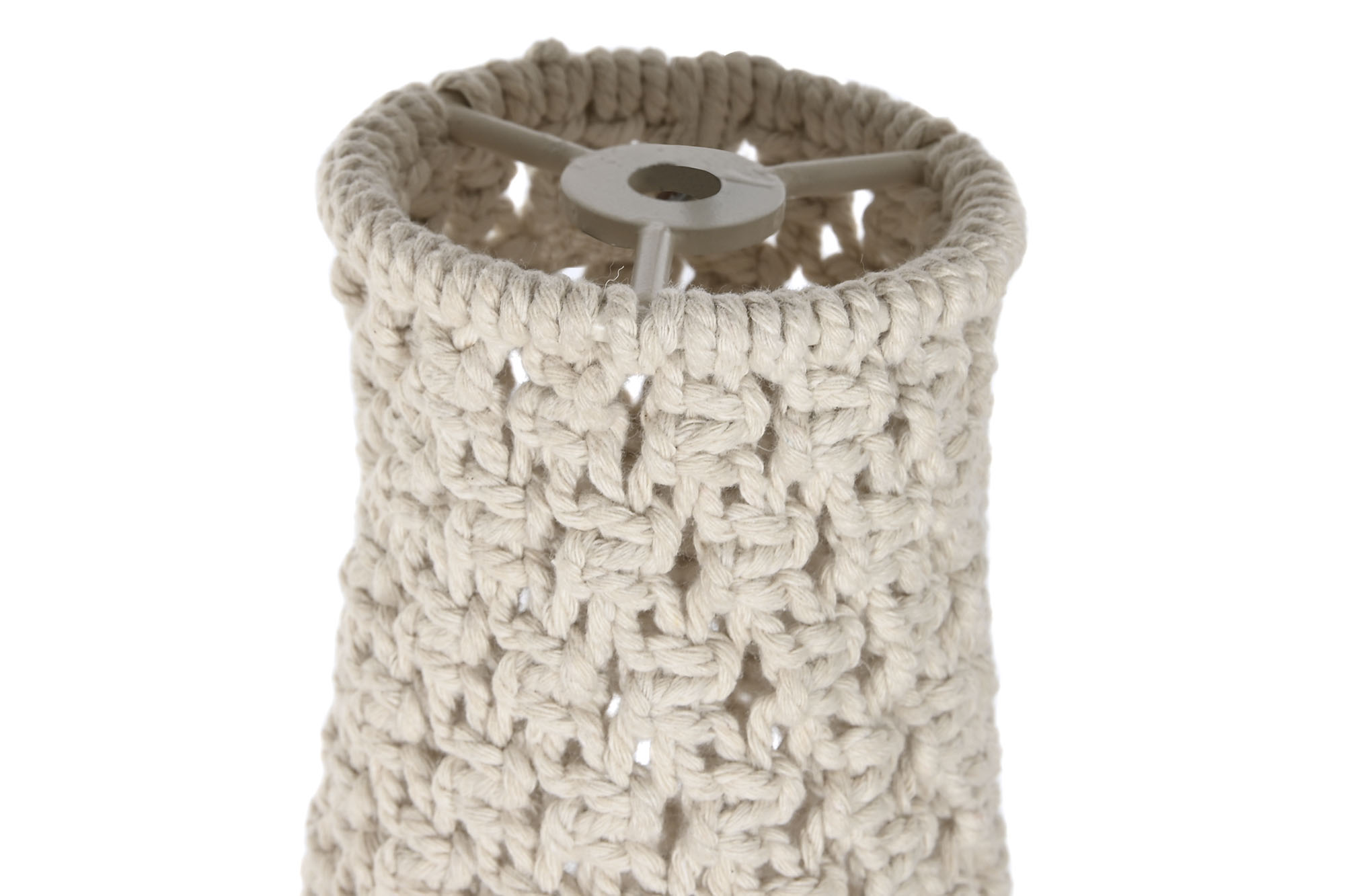 PANTALLA MACRAME 40X40X42 NATURAL 3