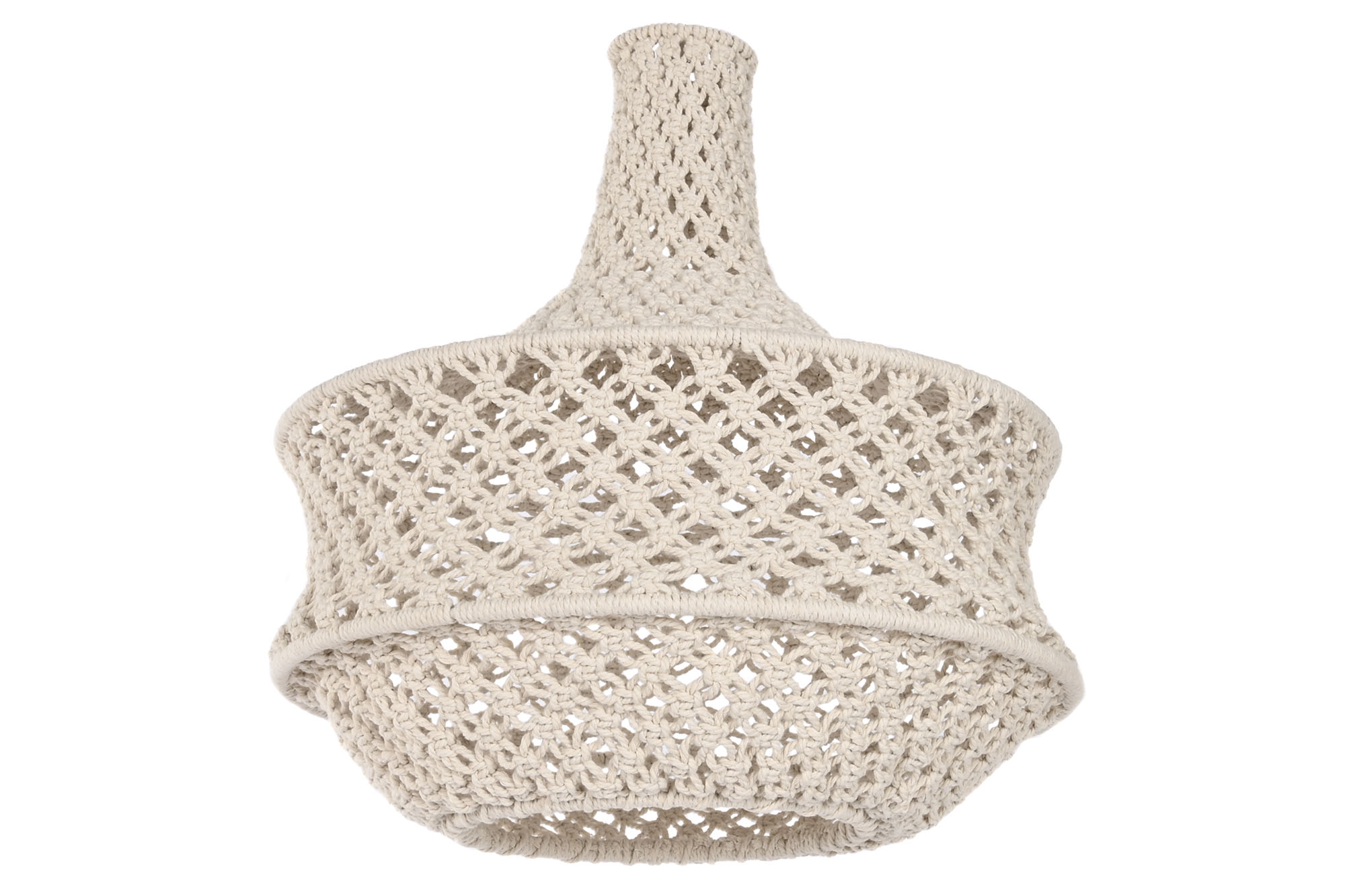PANTALLA MACRAME 40X40X42 NATURAL