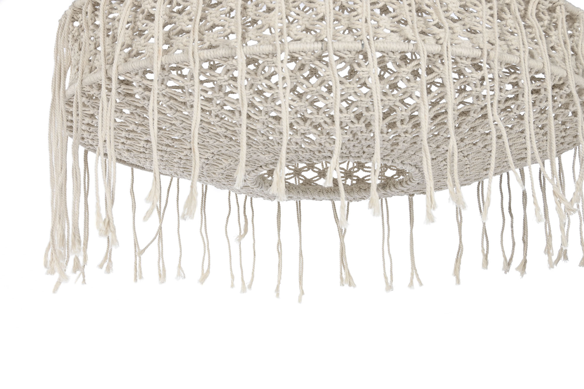 PANTALLA MACRAME 63X63X70 NATURAL 3