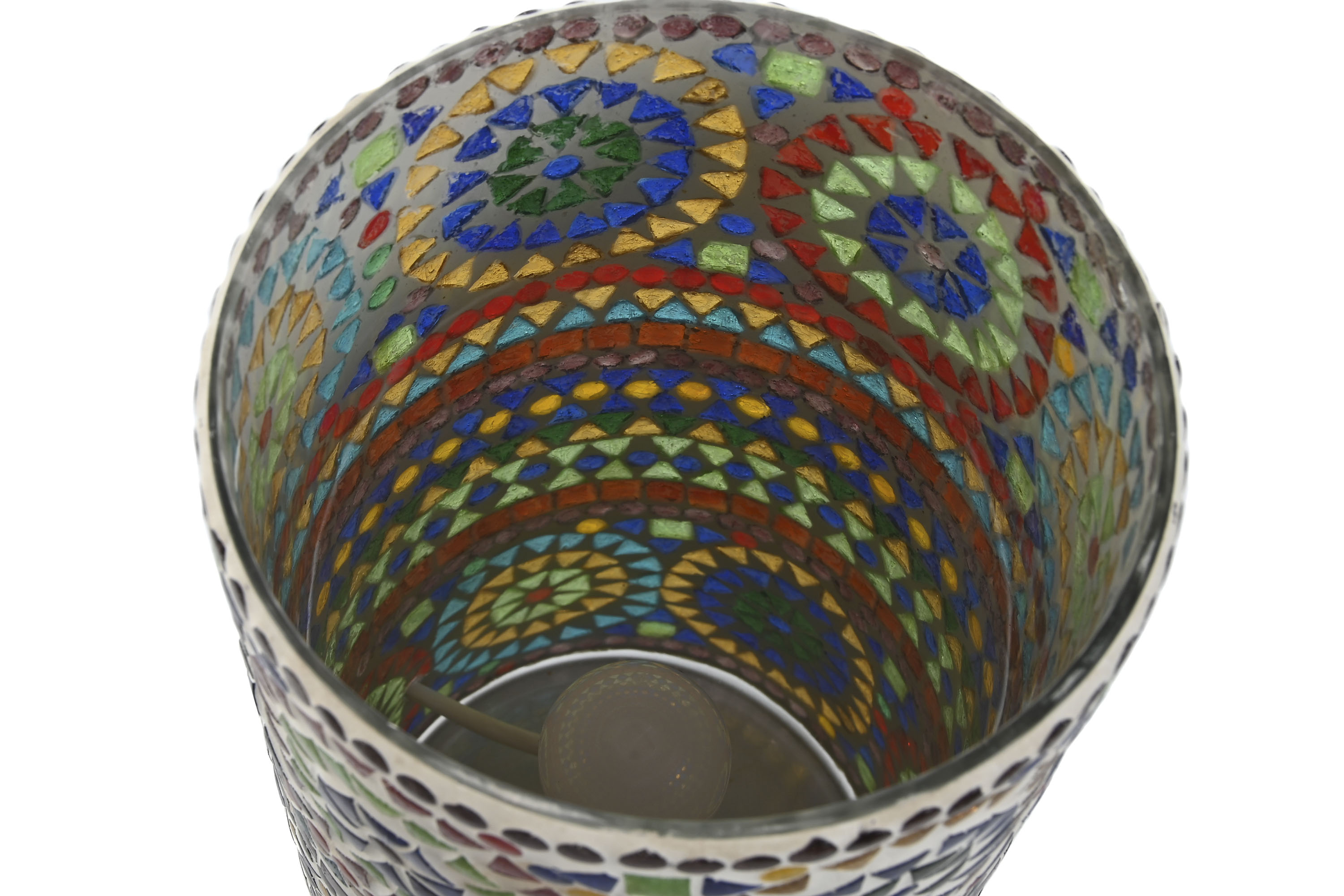 LAMPARA SOBREMESA CRISTAL 15X15X30 MOSAICO 3