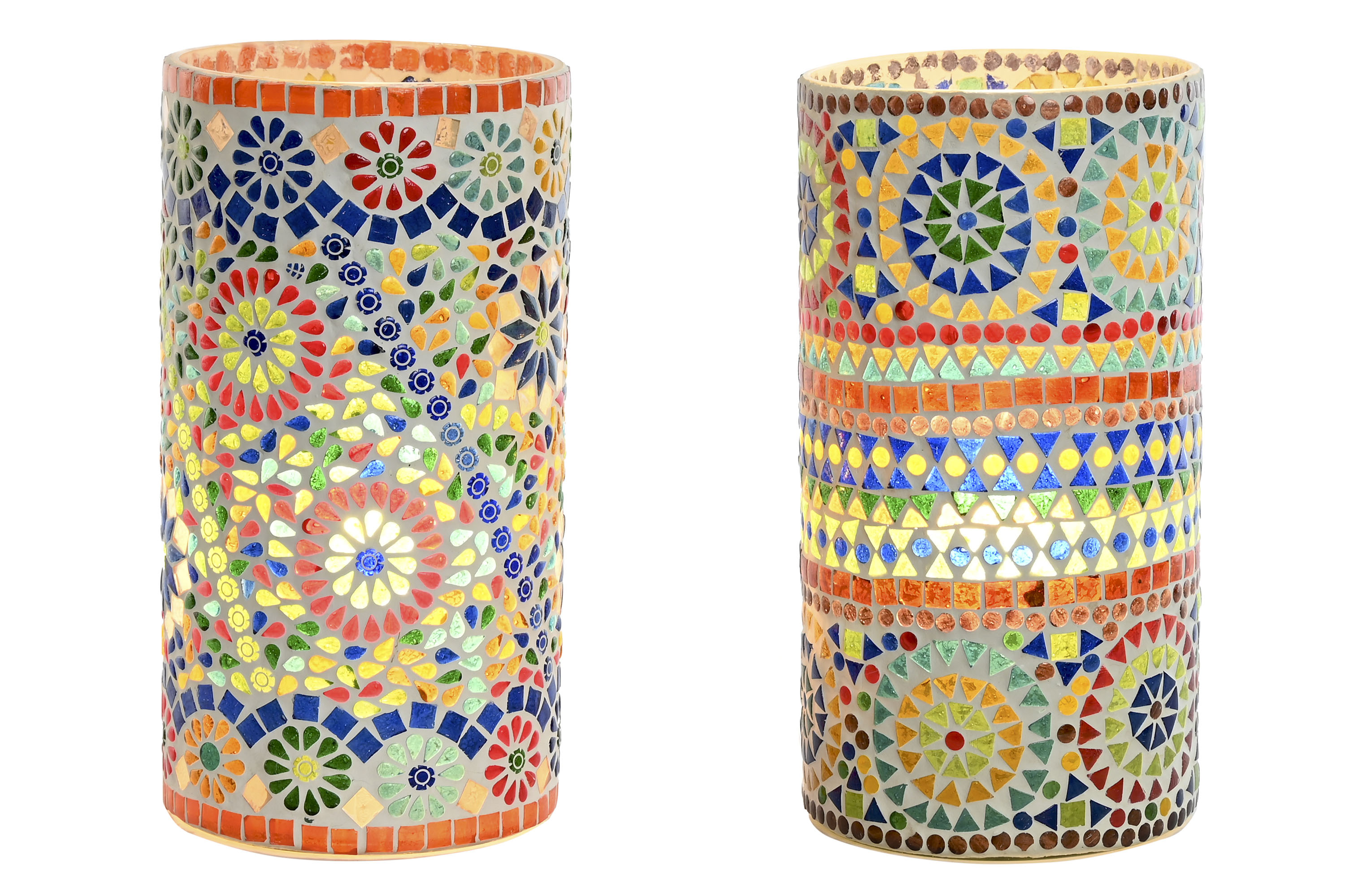 LAMPARA SOBREMESA CRISTAL 15X15X30 MOSAICO