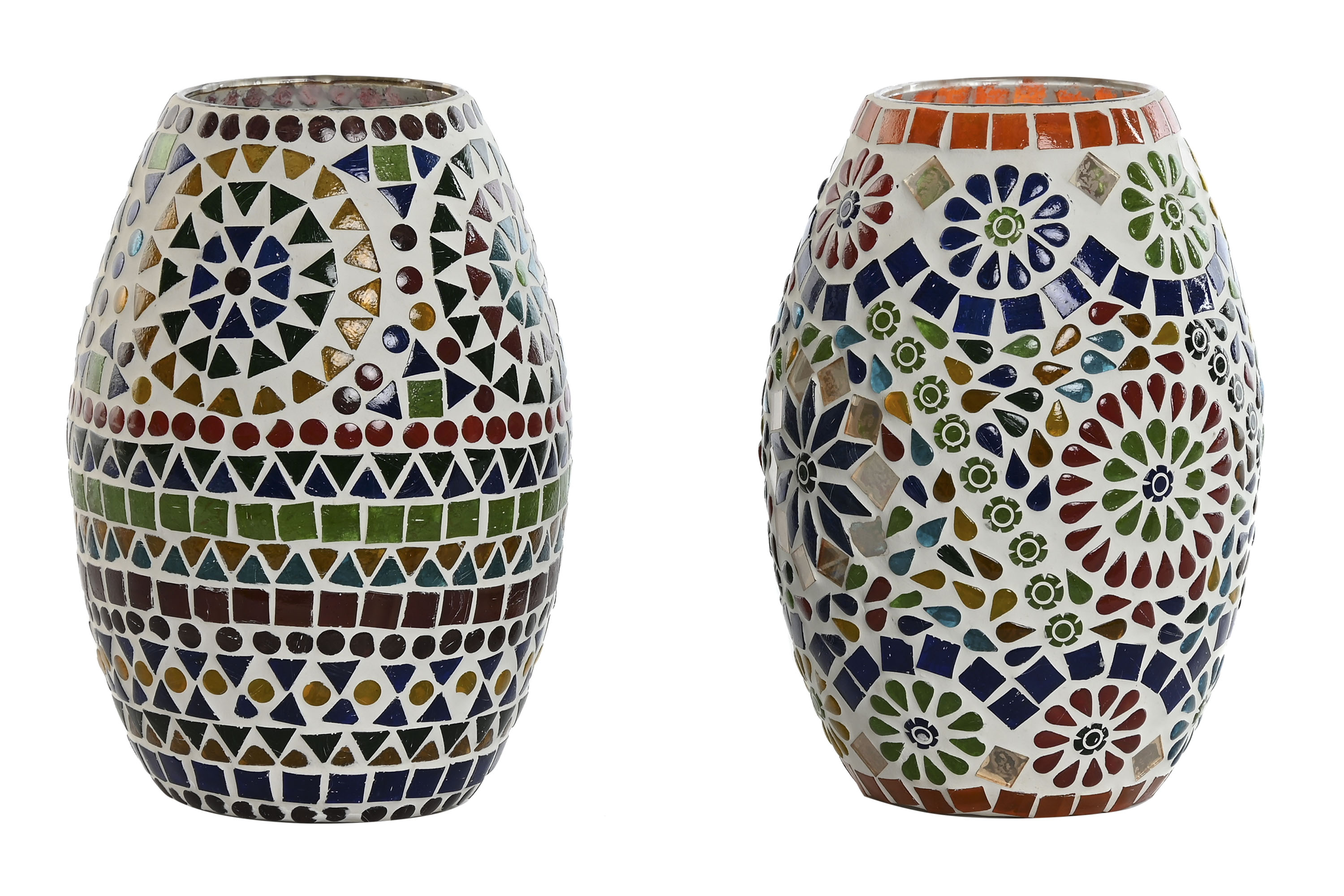 LAMPARA SOBREMESA CRISTAL 14X14X19 MOSAICO 5