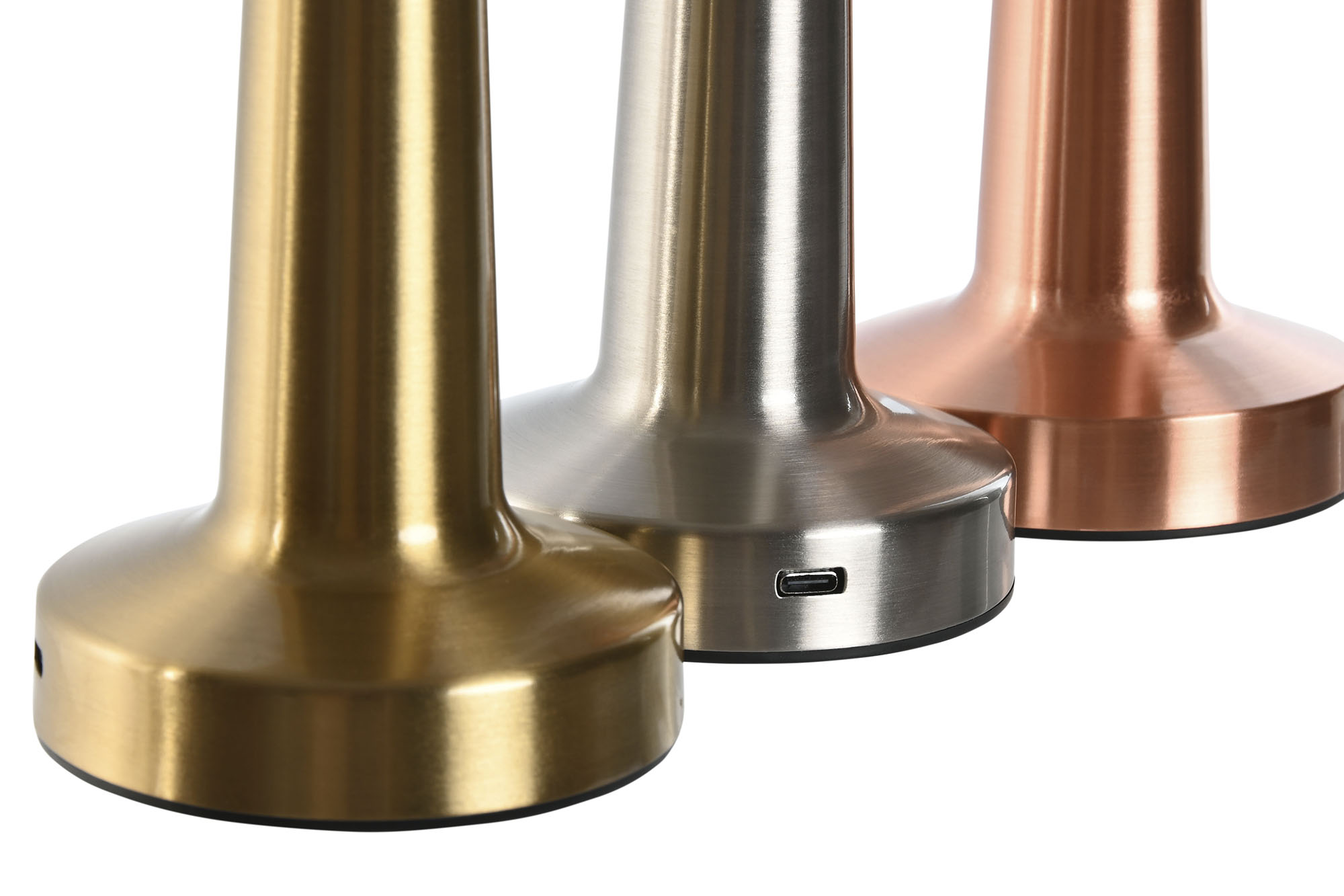 LAMPARA SOBREMESA HIERRO LED 9X9X21 TACTIL BRONCE 3