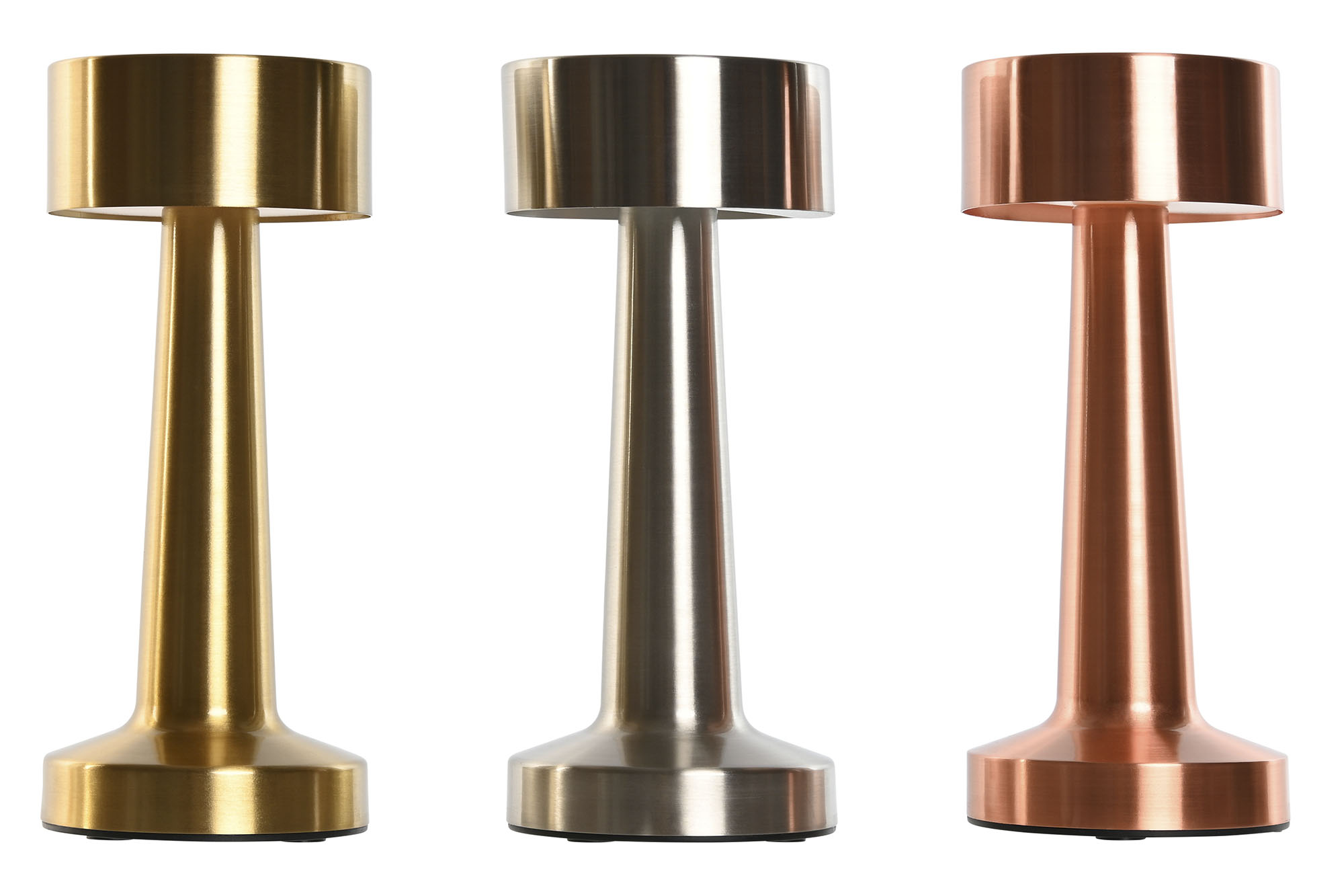 LAMPARA SOBREMESA HIERRO LED 9X9X21 TACTIL BRONCE 6