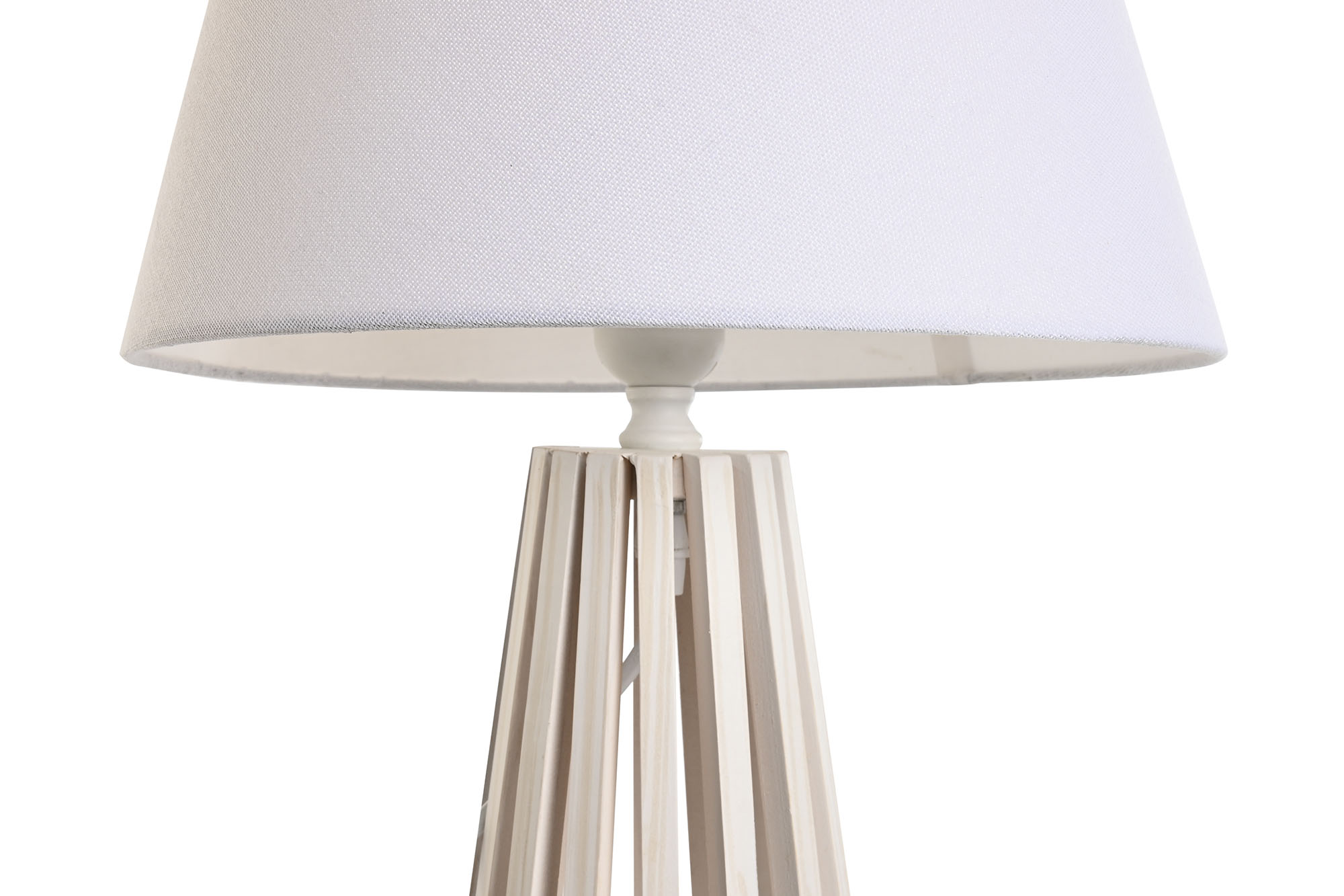 LAMPARA SOBREMESA MADERA POLIESTER 30X30X61CM 3