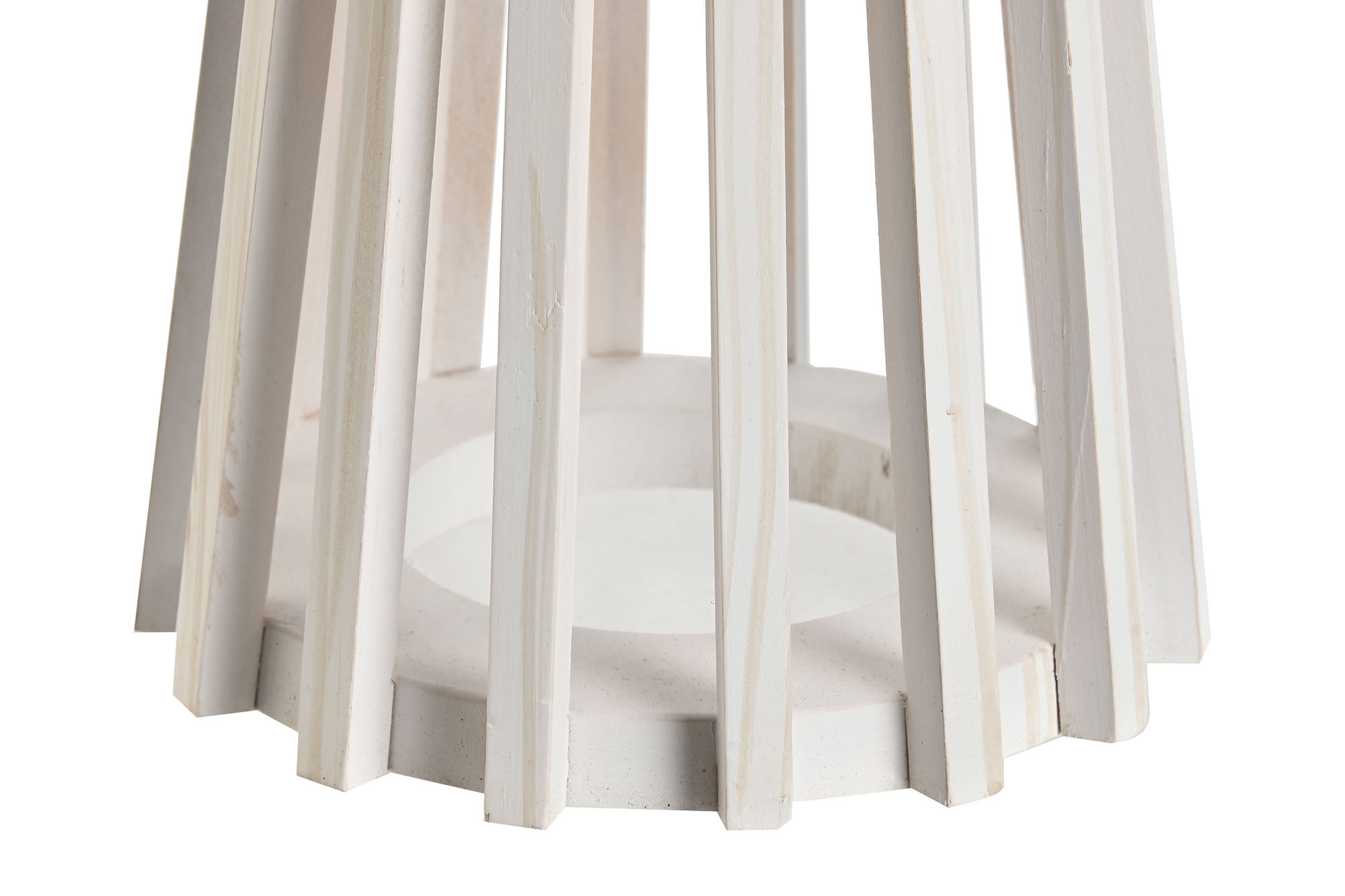 LAMPARA SOBREMESA MADERA POLIESTER 30X30X61CM 4