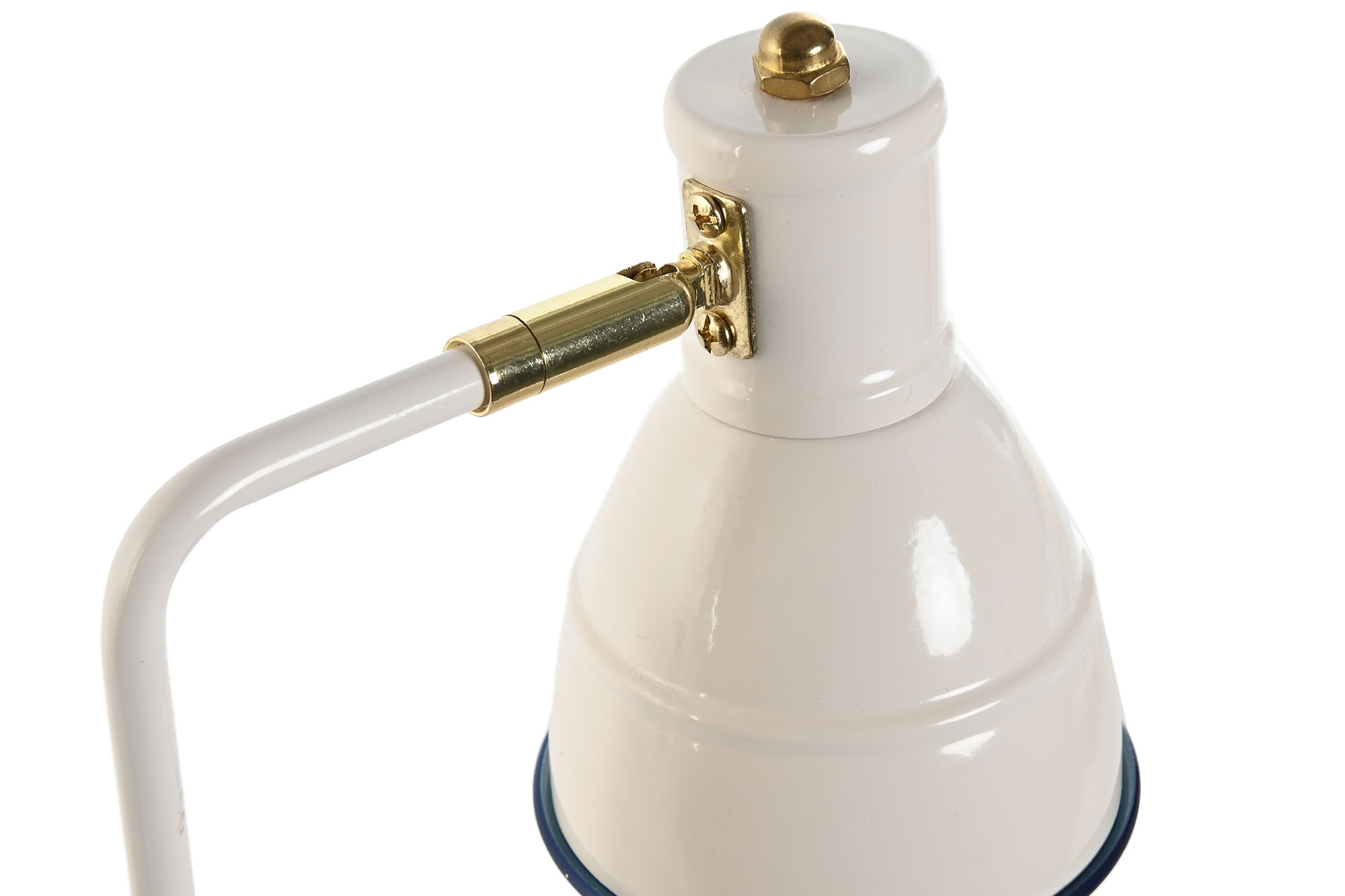 LAMPARA SOBREMESA METAL 23X11X40 BLANCO 2