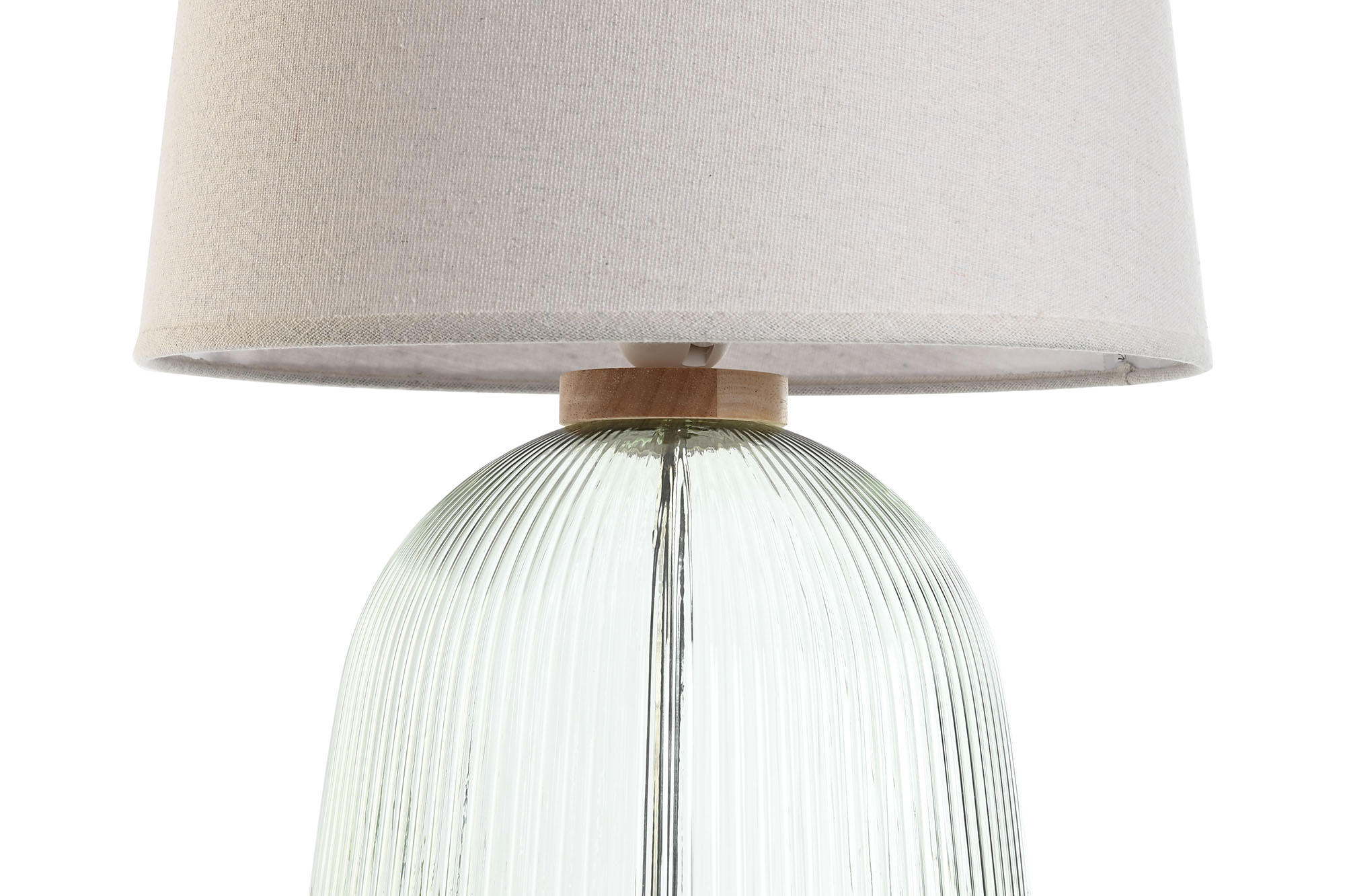 LAMPARA SOBREMESA CRISTAL POLIESTER 32X32X61 VERDE 2