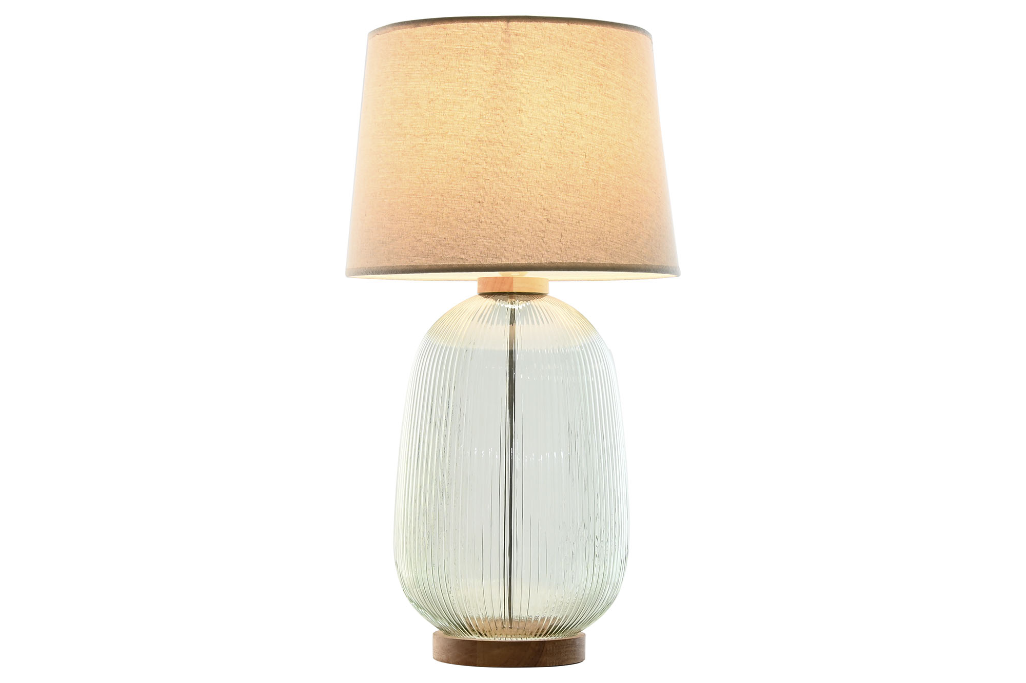 LAMPARA SOBREMESA CRISTAL POLIESTER 32X32X61 VERDE