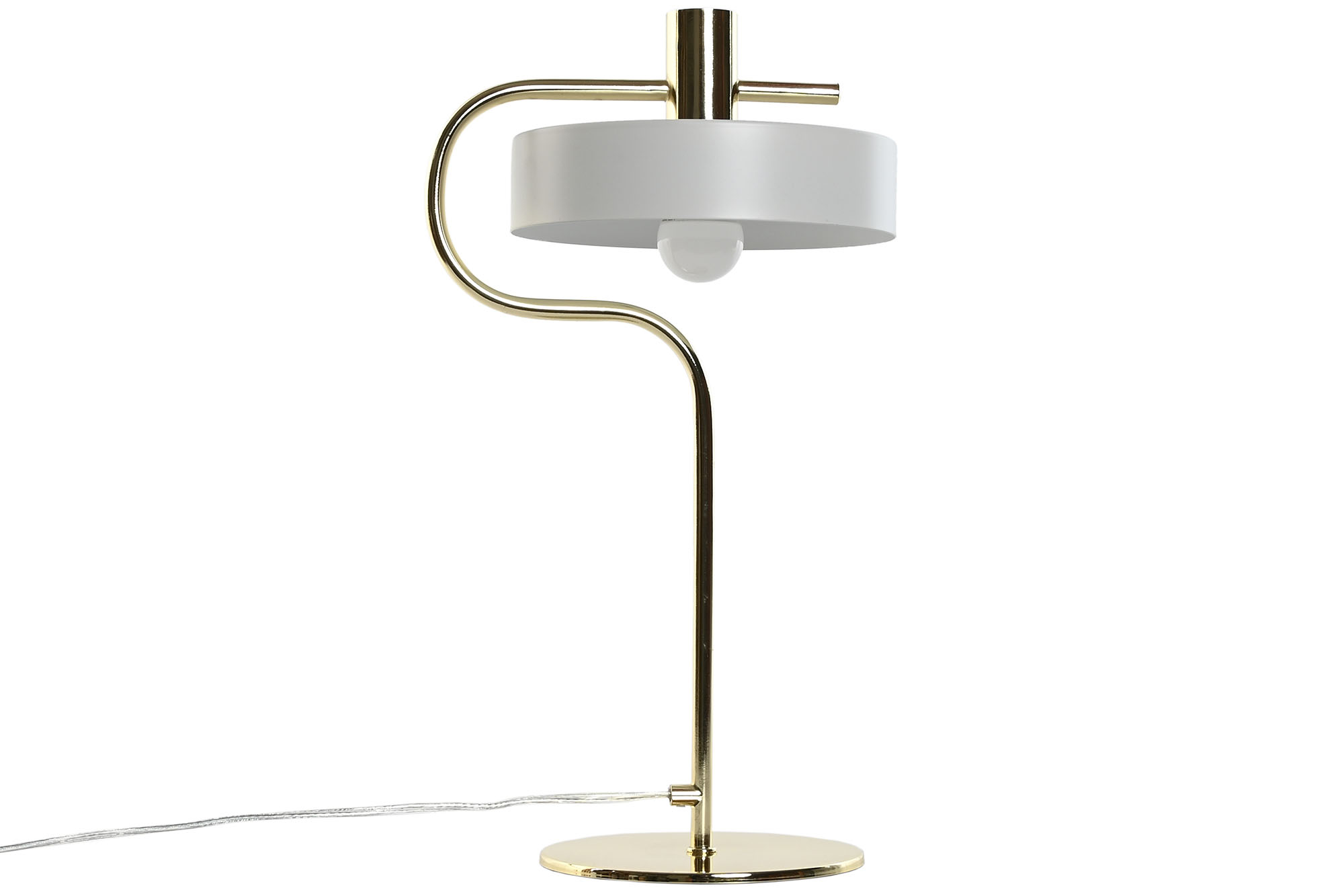 LAMPARA SOBREMESA METAL 28X18X46 BLANCO 5