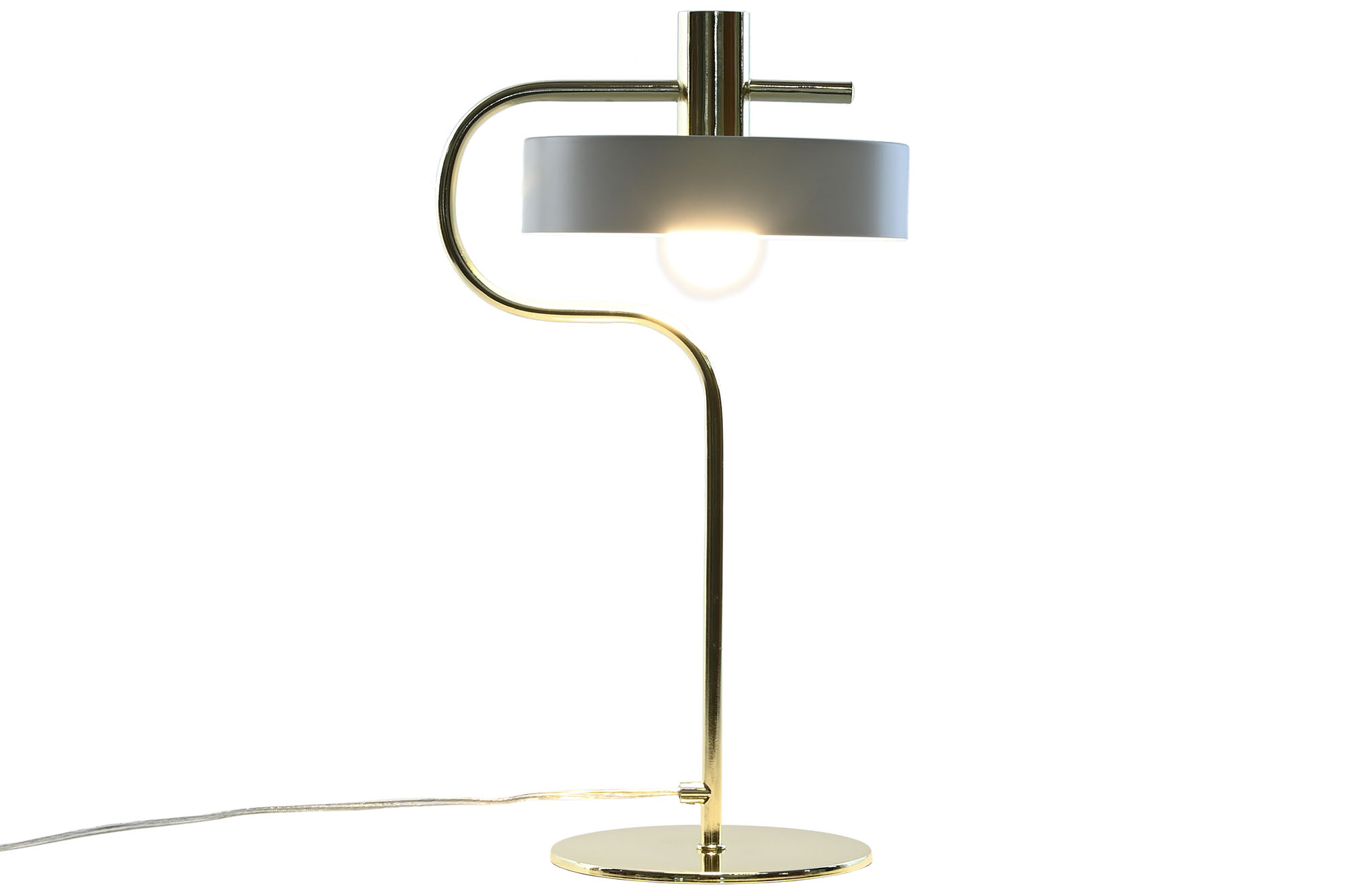 LAMPARA SOBREMESA METAL 28X18X46 BLANCO