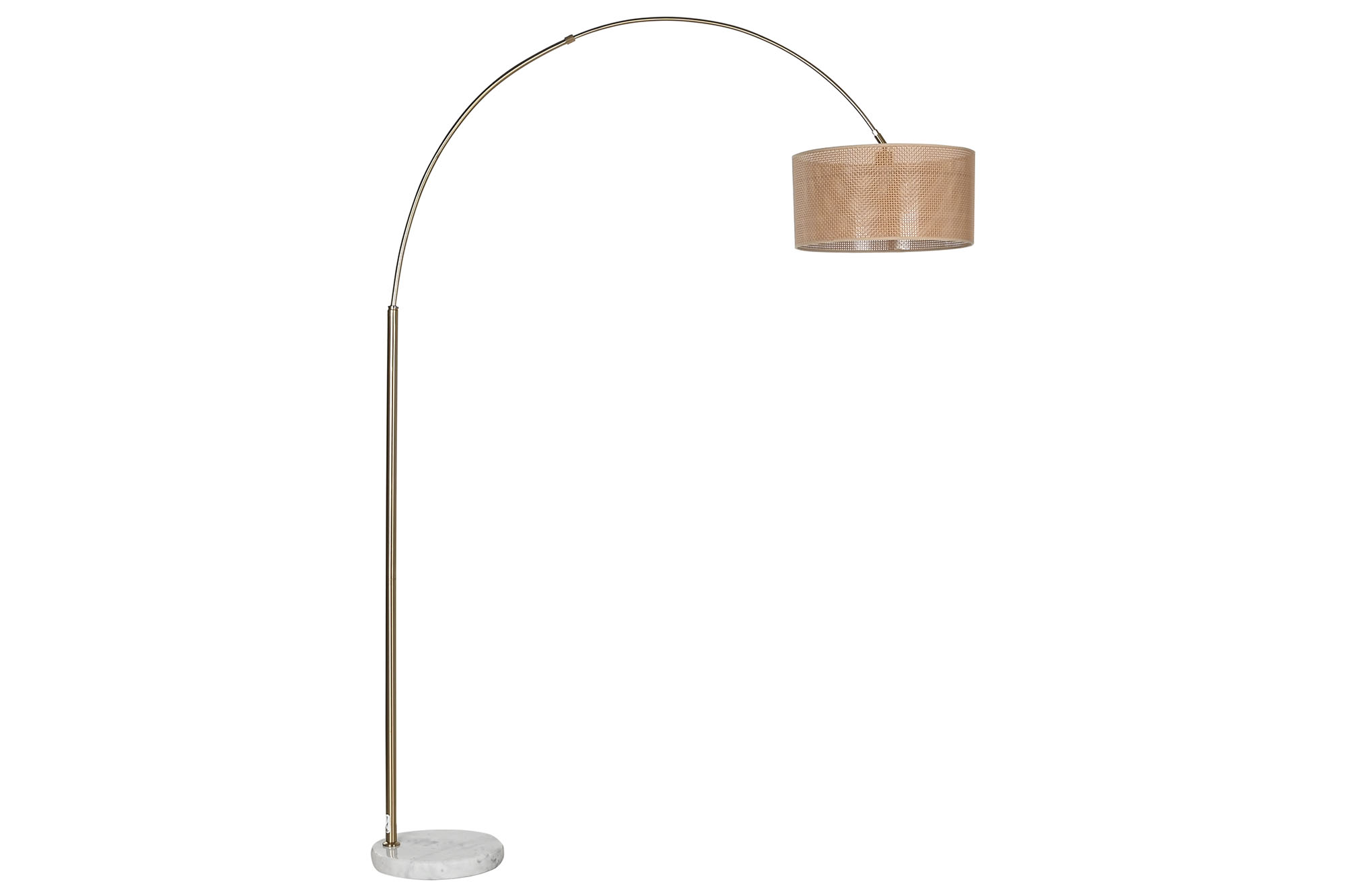 LAMPARA PIE RATAN MARMOL 126X40X193 NATURAL 6