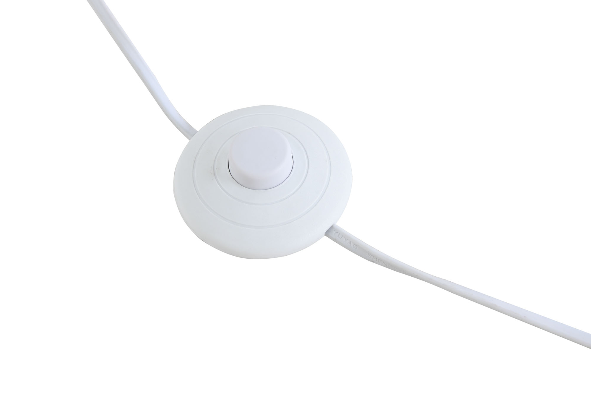 LAMPARA PIE METAL LINO 50X50X155 PLISADO BLANCO 5