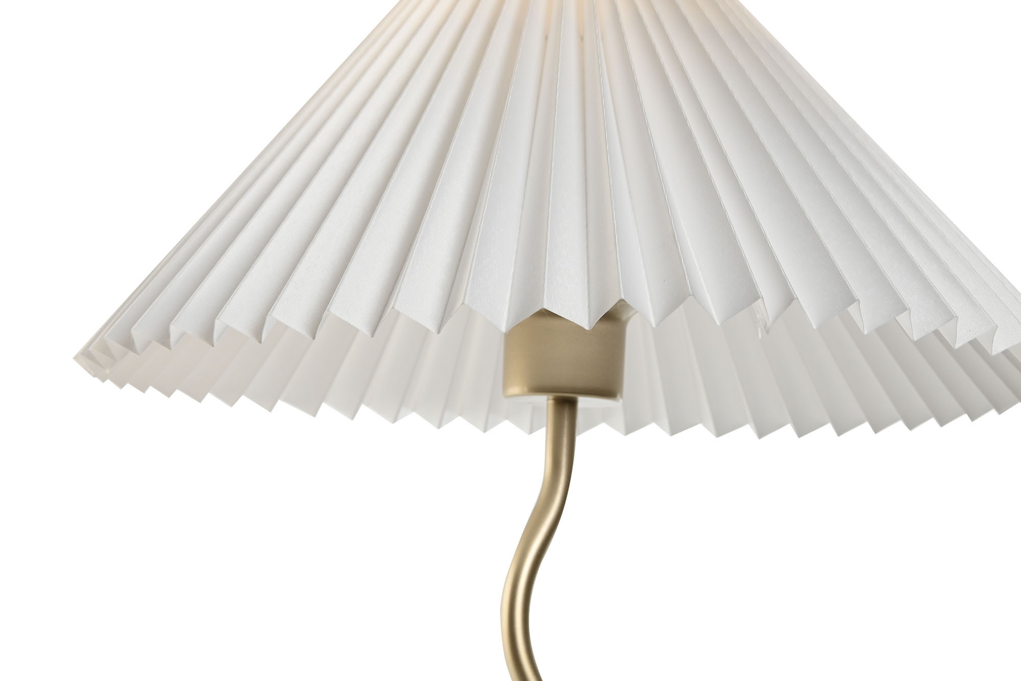 LAMPARA SOBREMESA METAL LINO 36X36X52 PLISADO 2