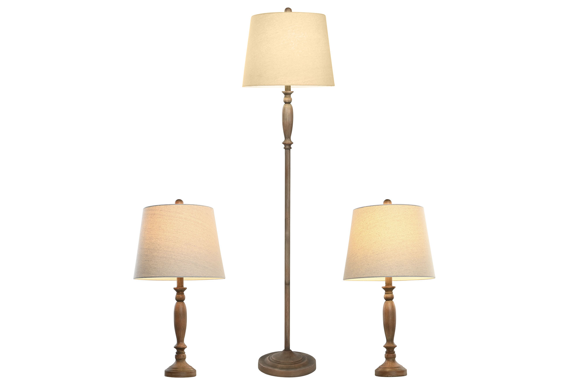 LAMPARA PIE METAL 33X33X64CM 2